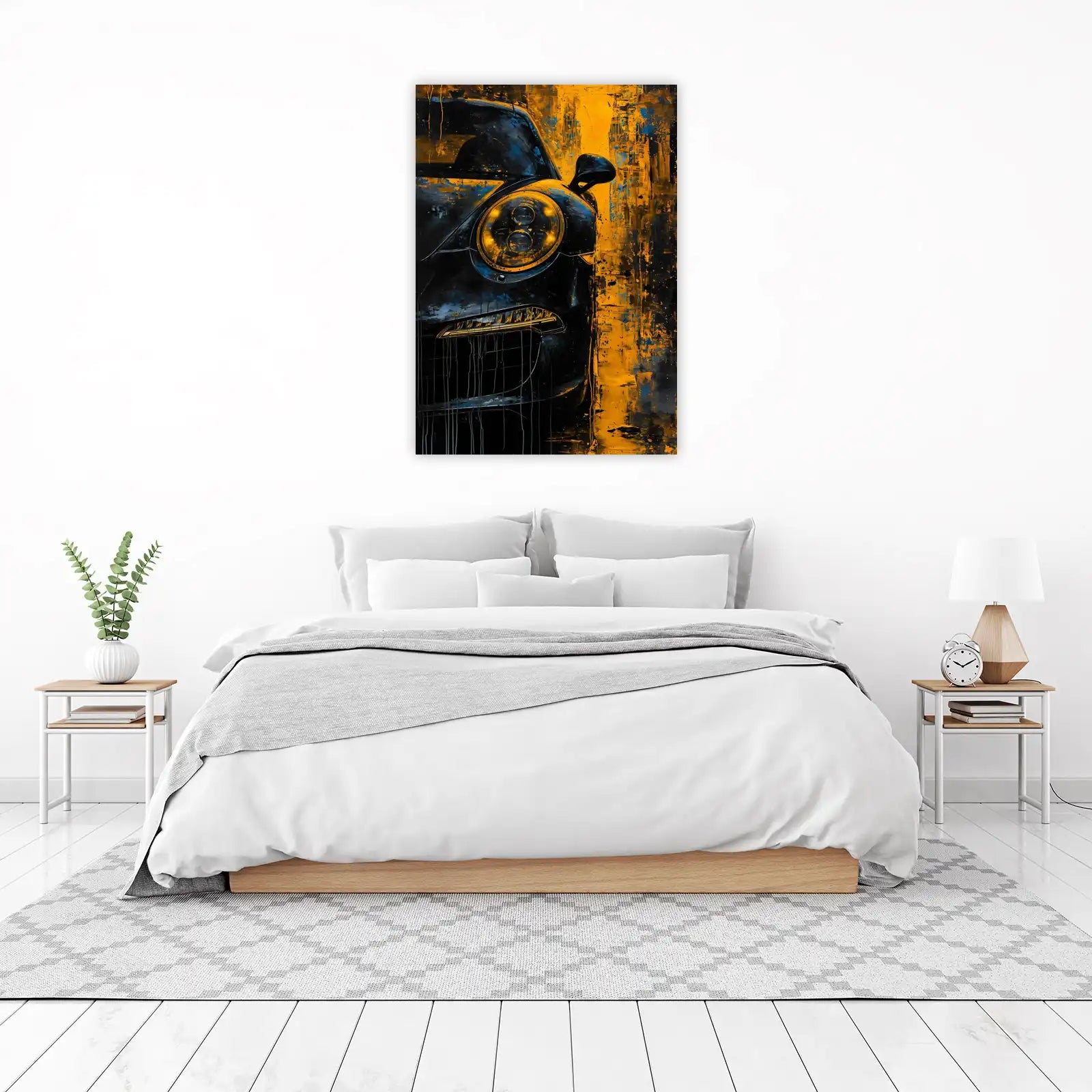 Bold Porsche Abstract Speed Wall Art