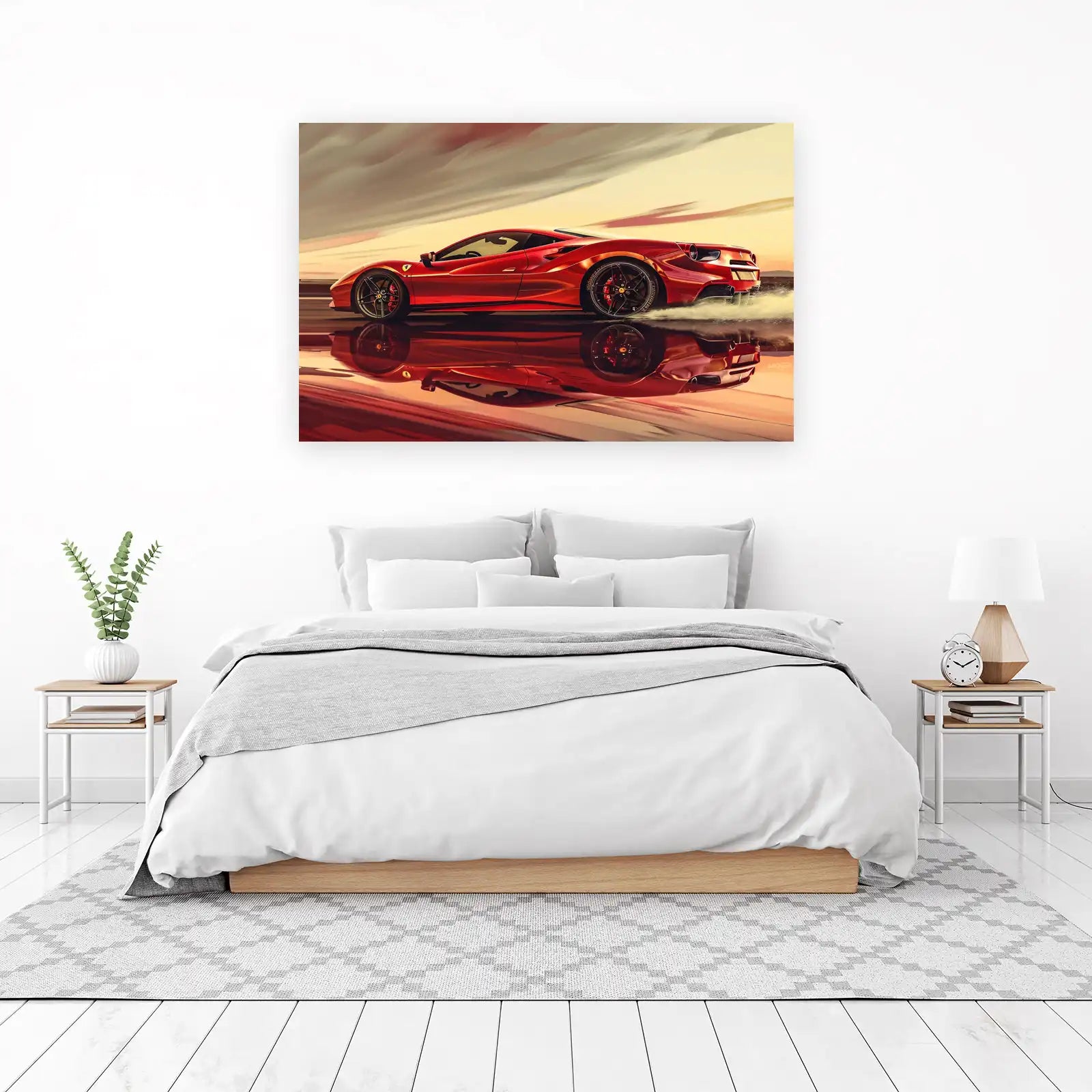 Crimson Speedster Ferrari Wall Art