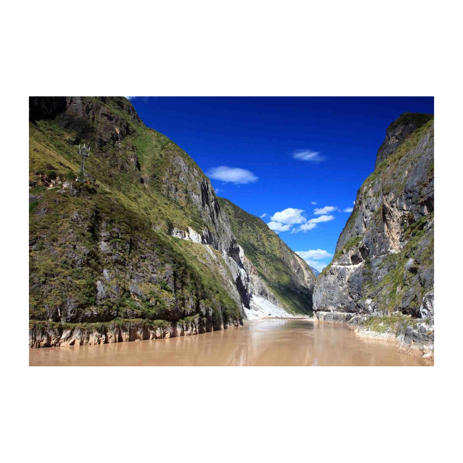 Majestic Mountain Gorge River Scenic Wall Art