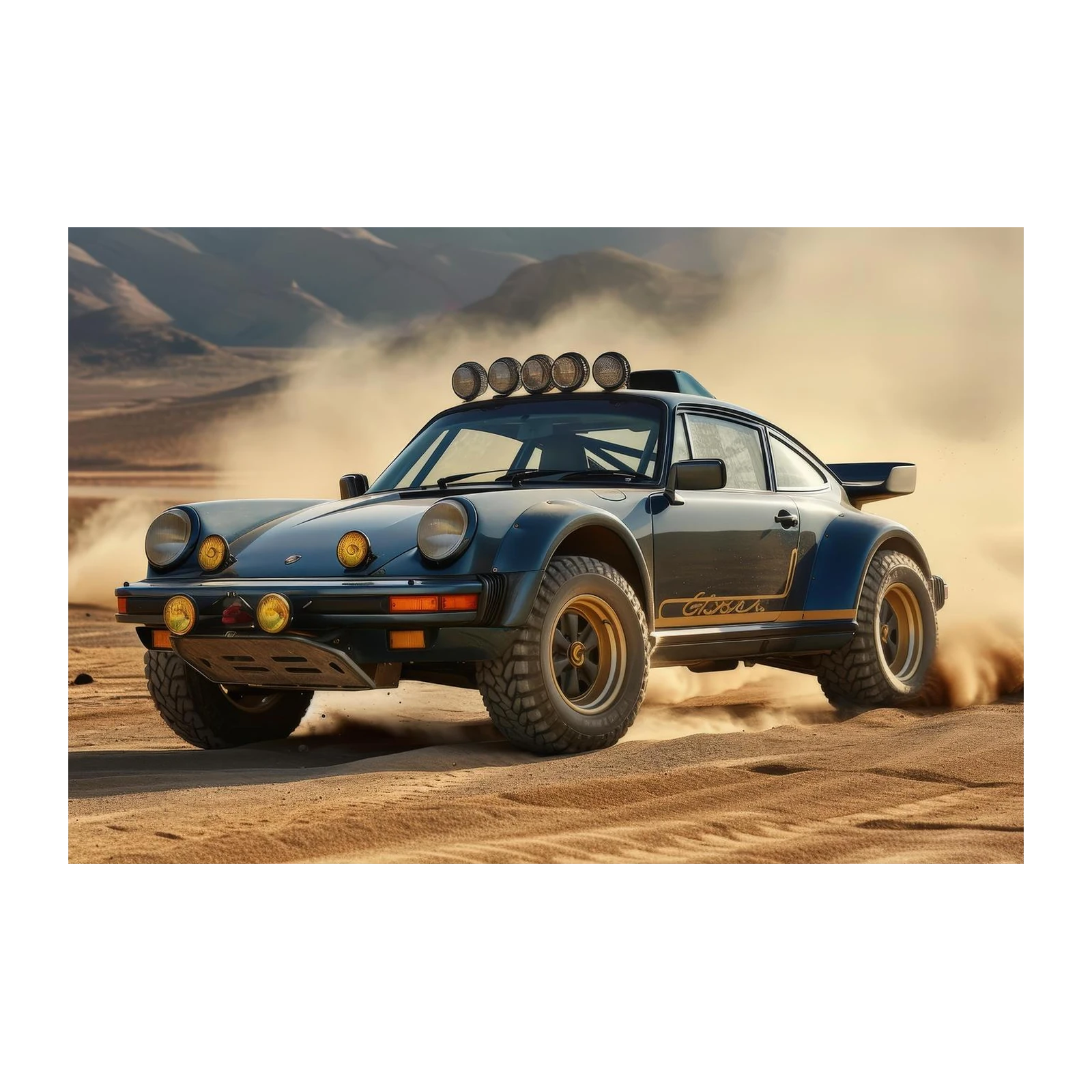 Off-Road Porsche Desert Adventure Wall Art