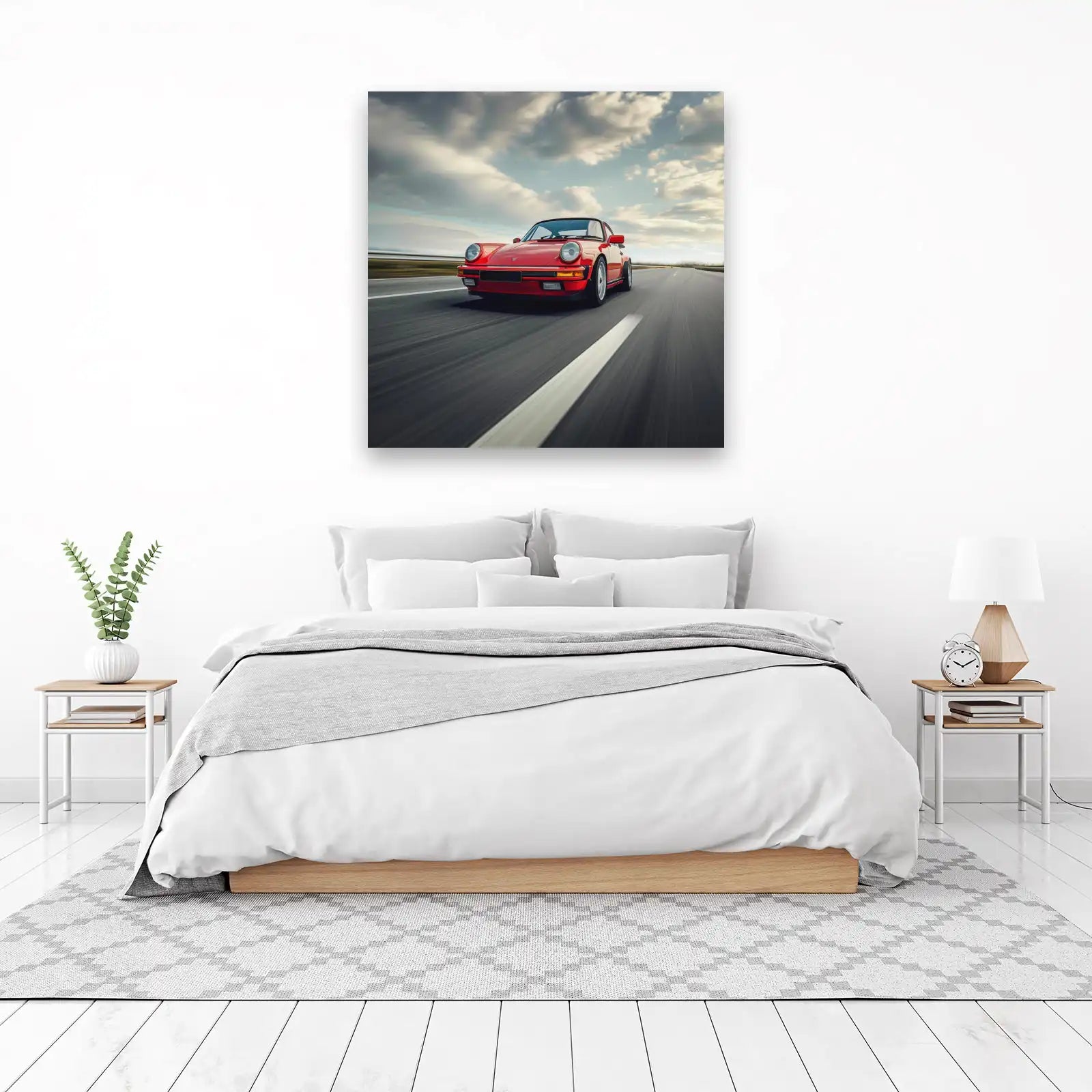 Vintage Red Porsche Speed Wall Art