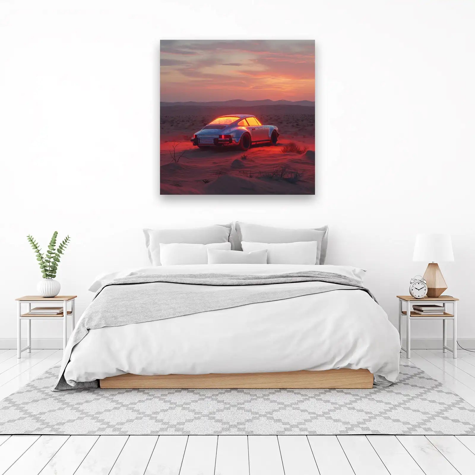 Desert Sunset Porsche 911 Wall Art