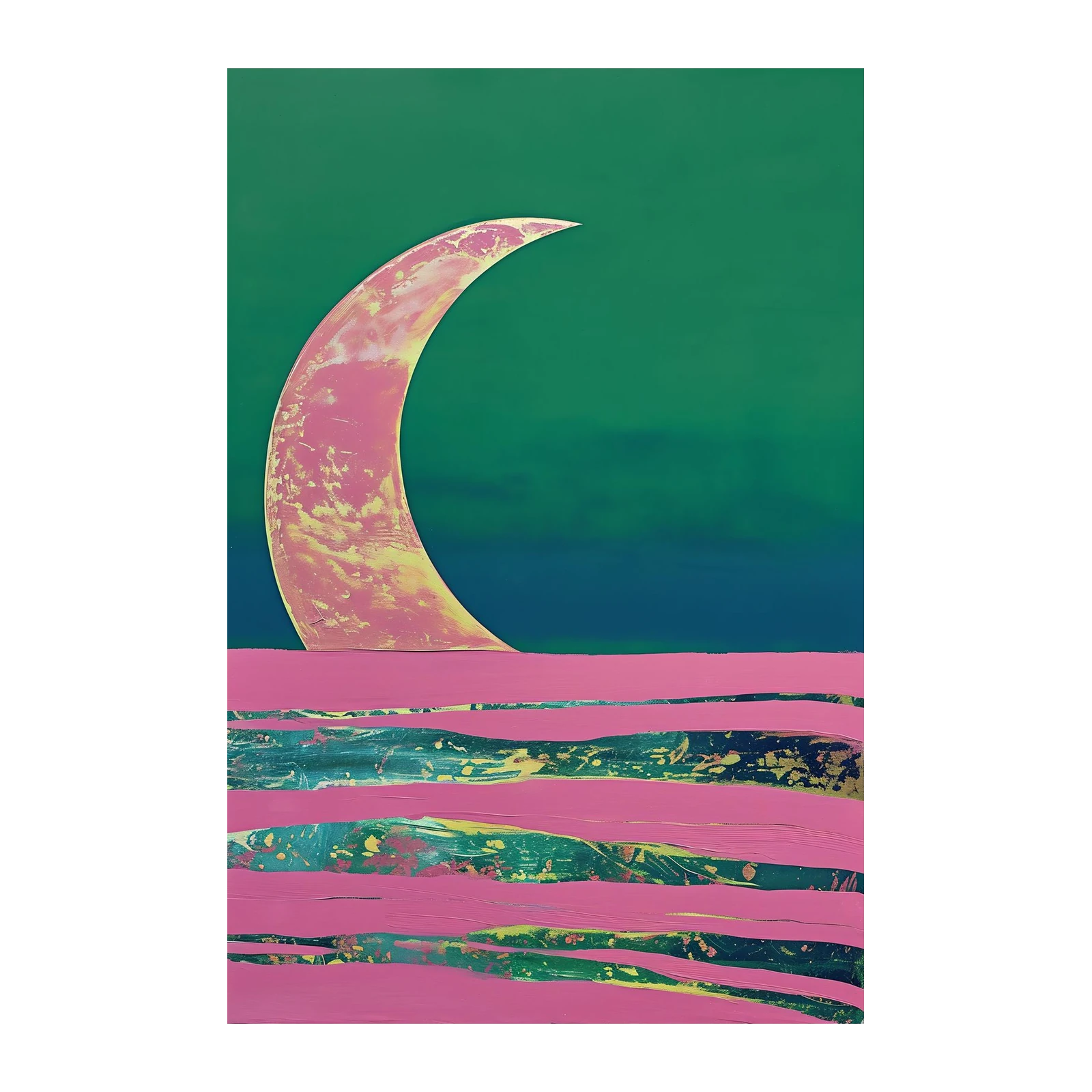 Abstract Moonscape Horizon Wall Art
