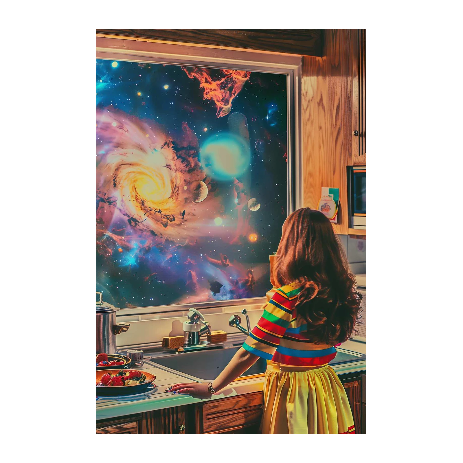 Cosmic Kitchen Galaxy Wall Art