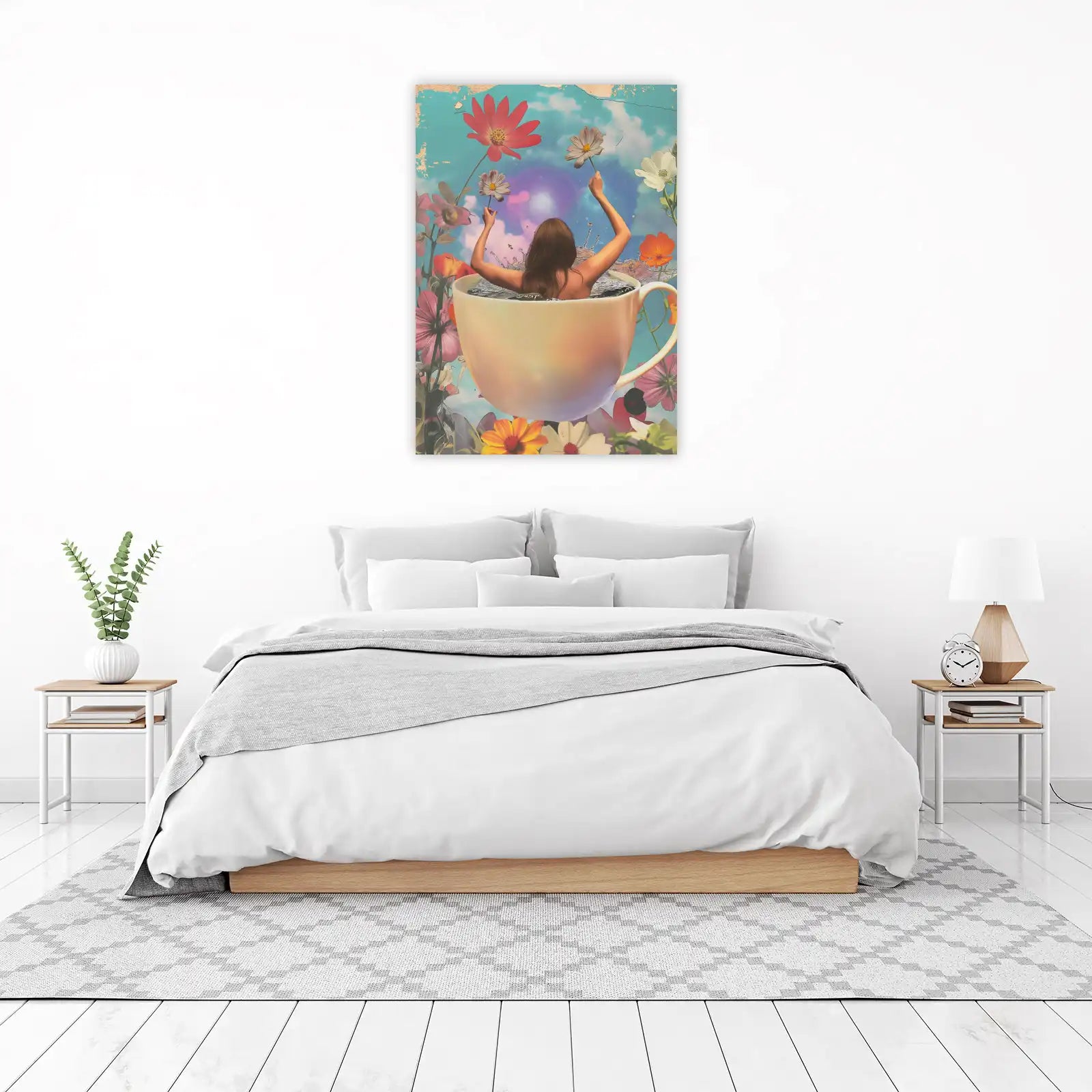 Surreal Coffee Bath Flower Dreams Wall Art