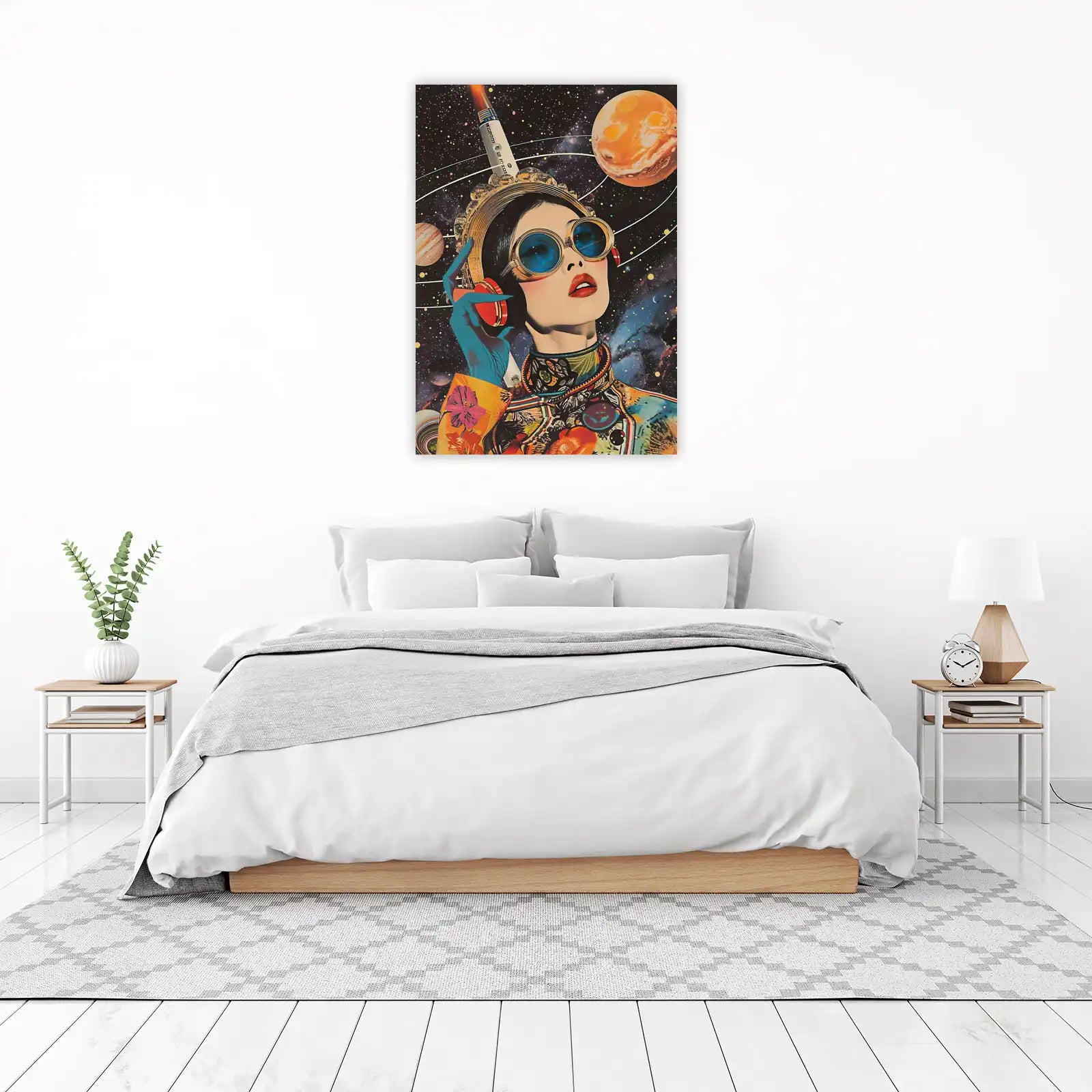 Retro Space Babe Futuristic Wall Art