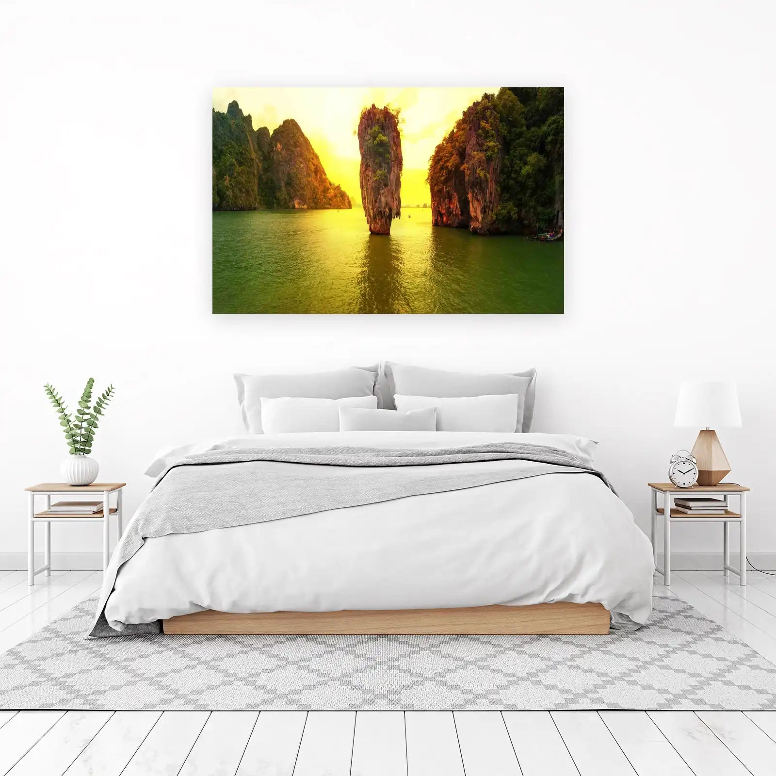 Tropical Island Sunset Wall Art