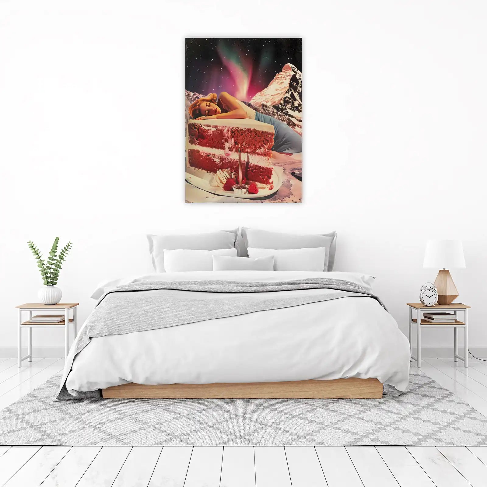 Surreal Aurora Dream Cake Wall Art