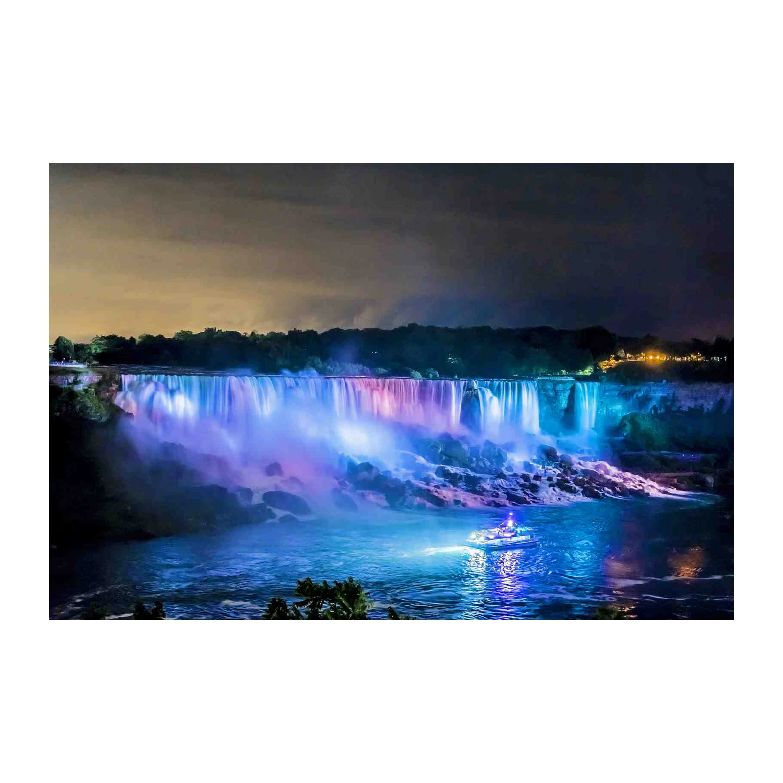 Niagara Falls Night Lights Wall Art