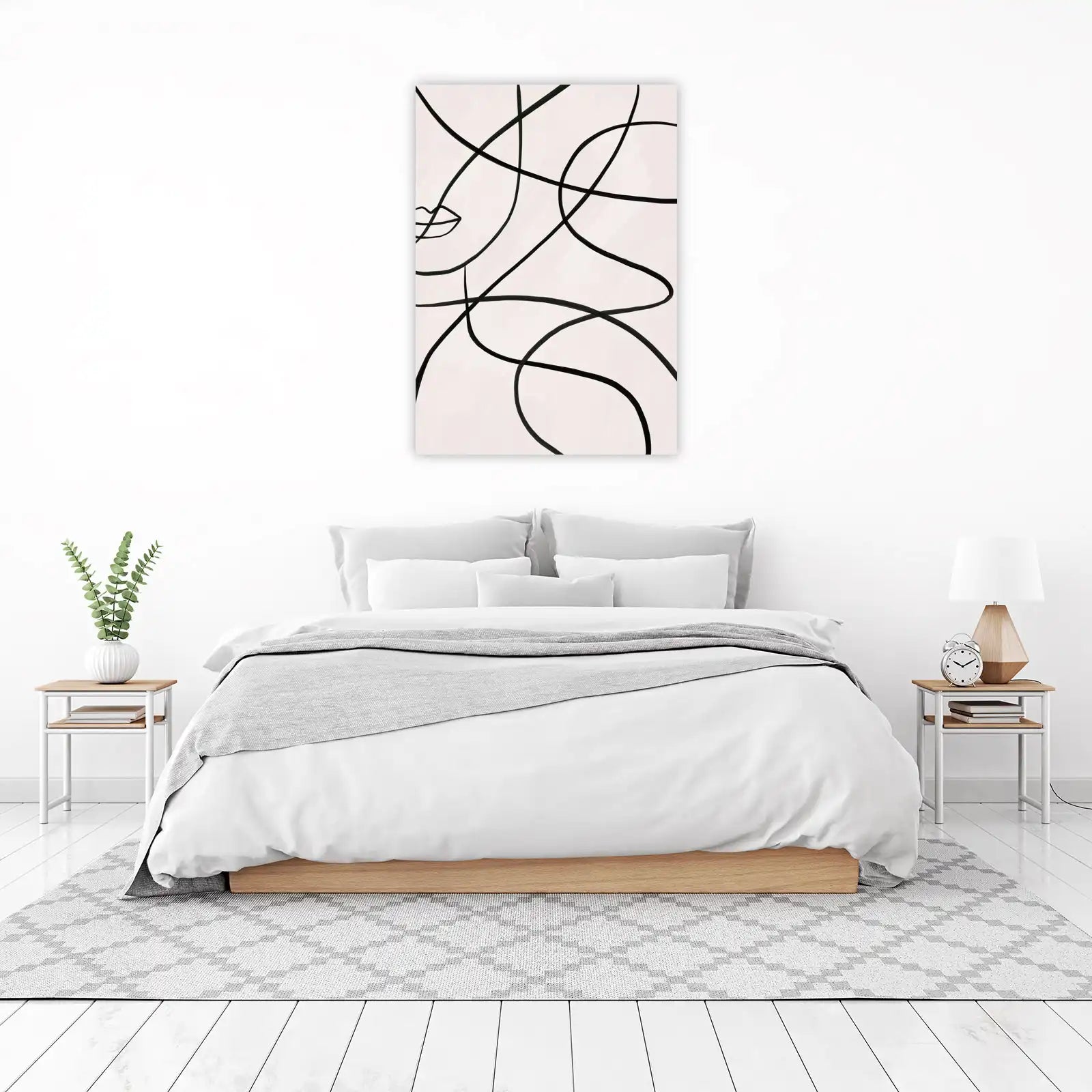 Minimalist Face Line Art Wall Art