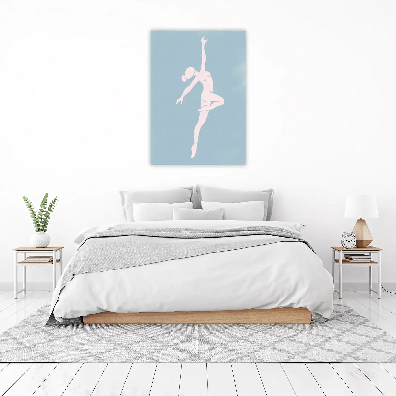Elegant Dancer Minimalist Art Wall Art