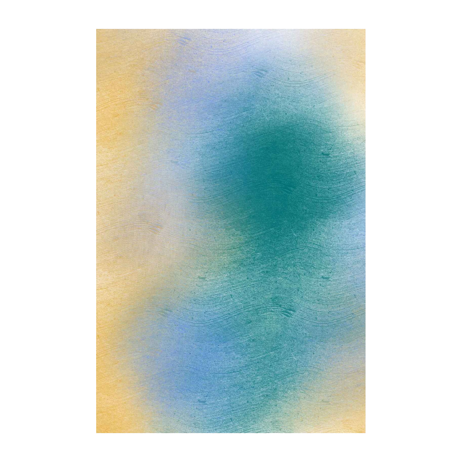 Serene Coastal Gradient Abstract Wall Art