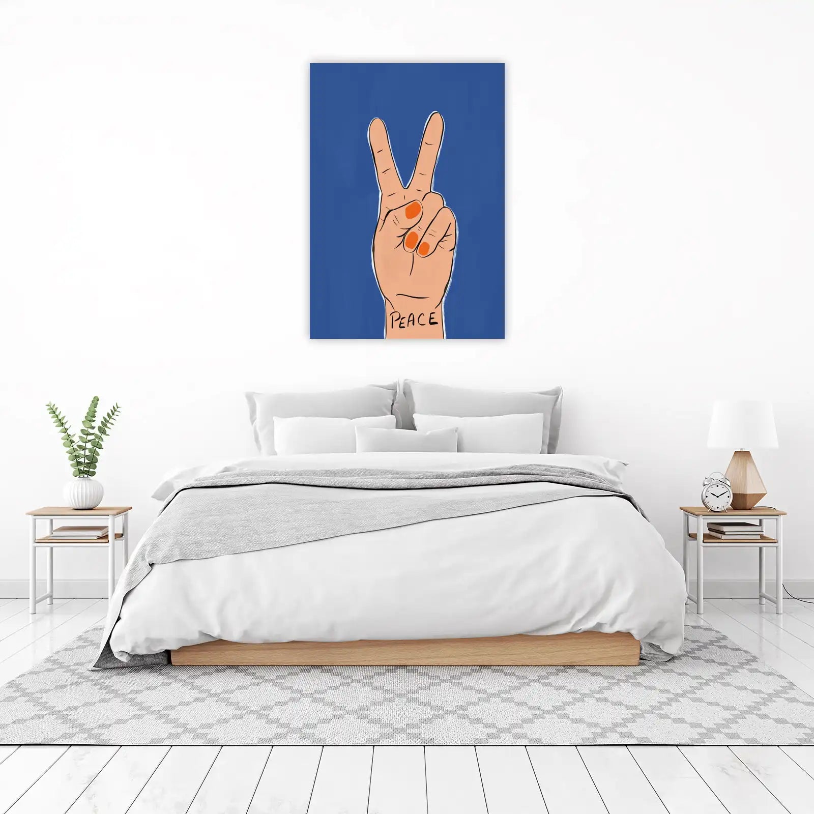 Peaceful Hand Gesture Wall Art