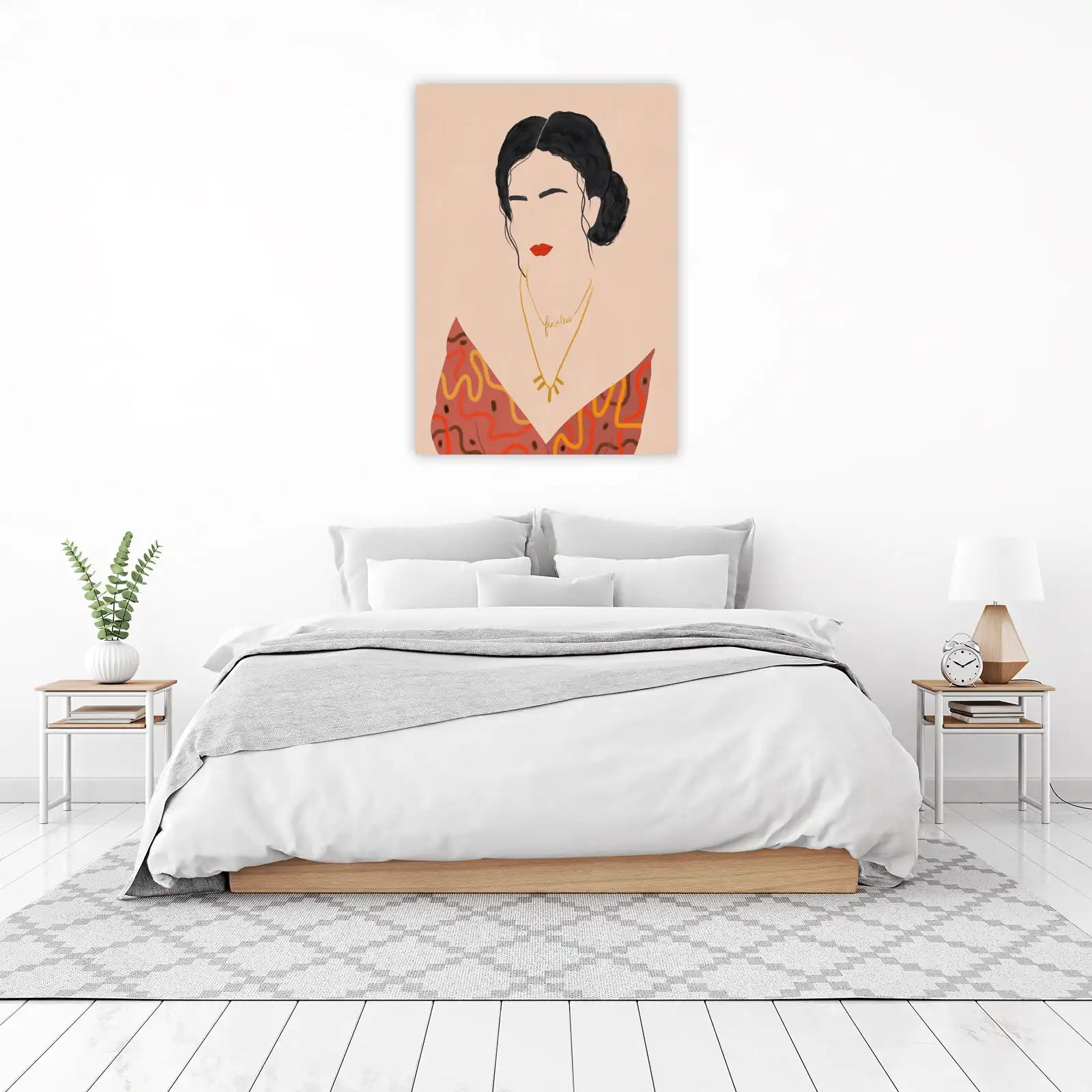 Boho Chic "Fearless" Portrait Wall Art