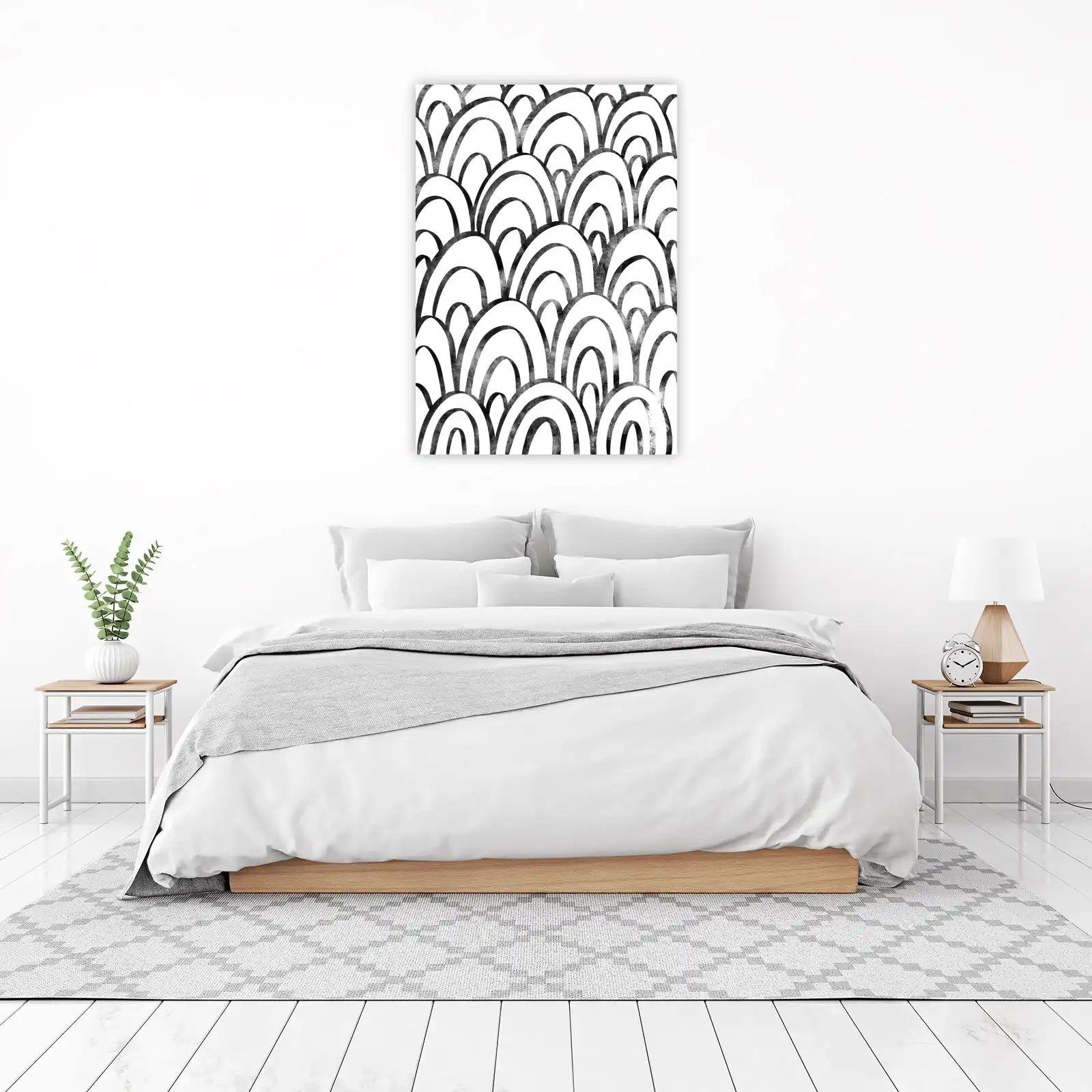 Abstract Arc Boho Waves Wall Art