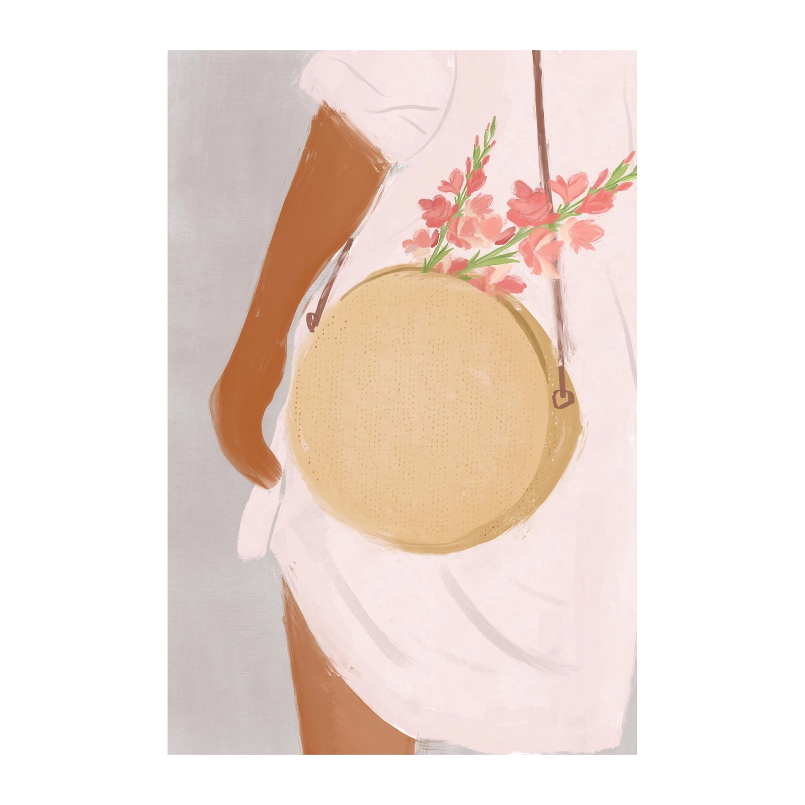 Boho Summer Vibes Floral Wall Art