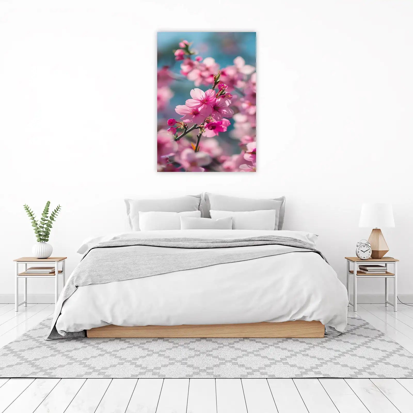 Vibrant Cherry Blossom Wall Art