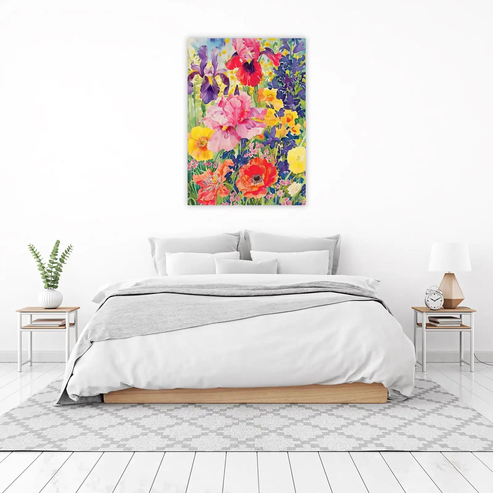 Vibrant Floral Meadow Wall Art