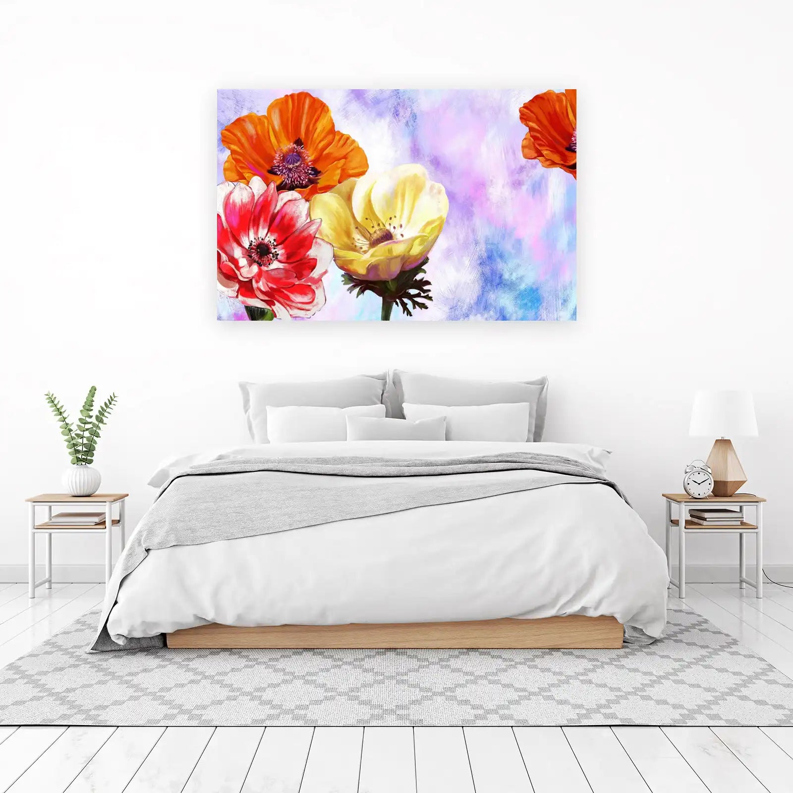 Vibrant Floral Anemone Wall Art