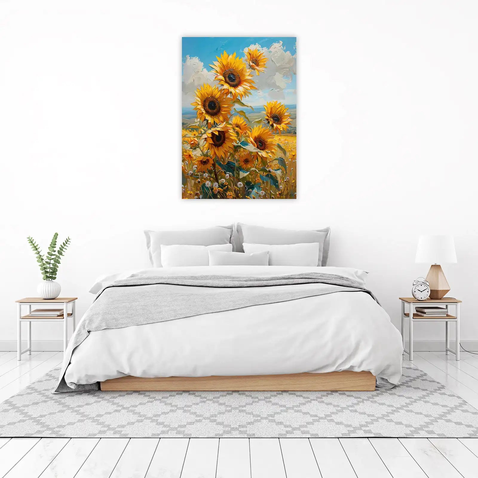 Vibrant Sunflower Field Wall Art
