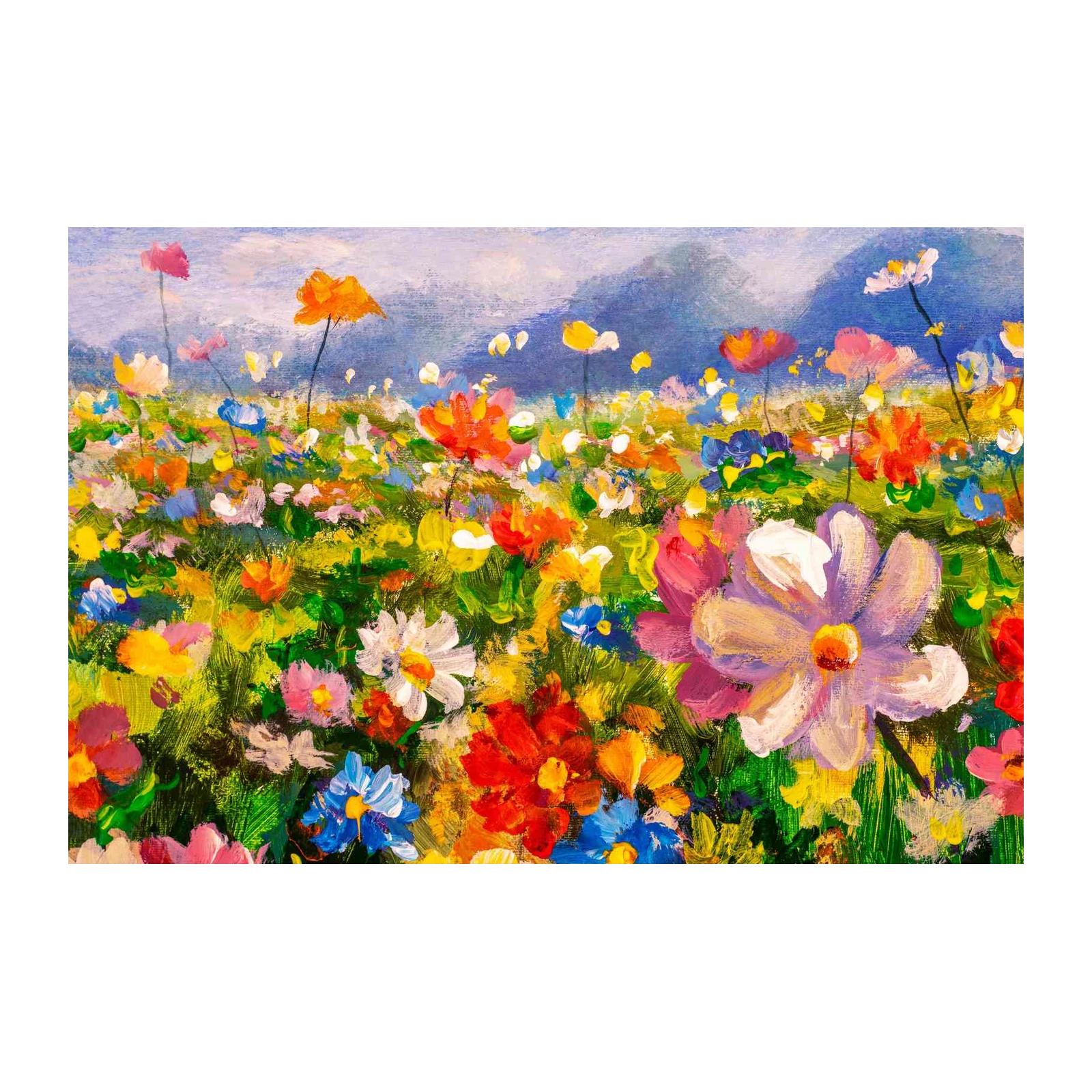 Vibrant Wildflower Meadow Wall Art