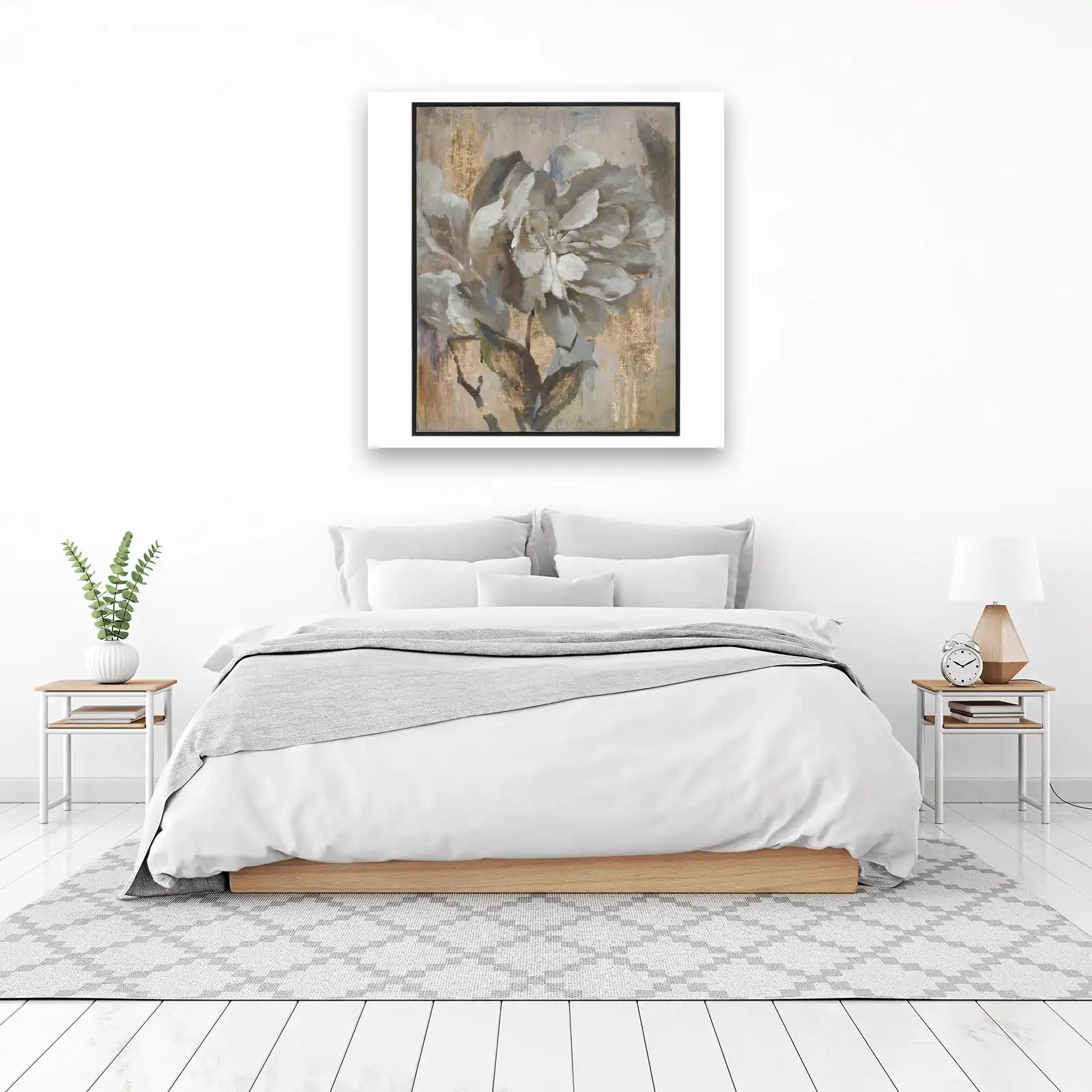 Elegant Gold Petal Floral Wall Art