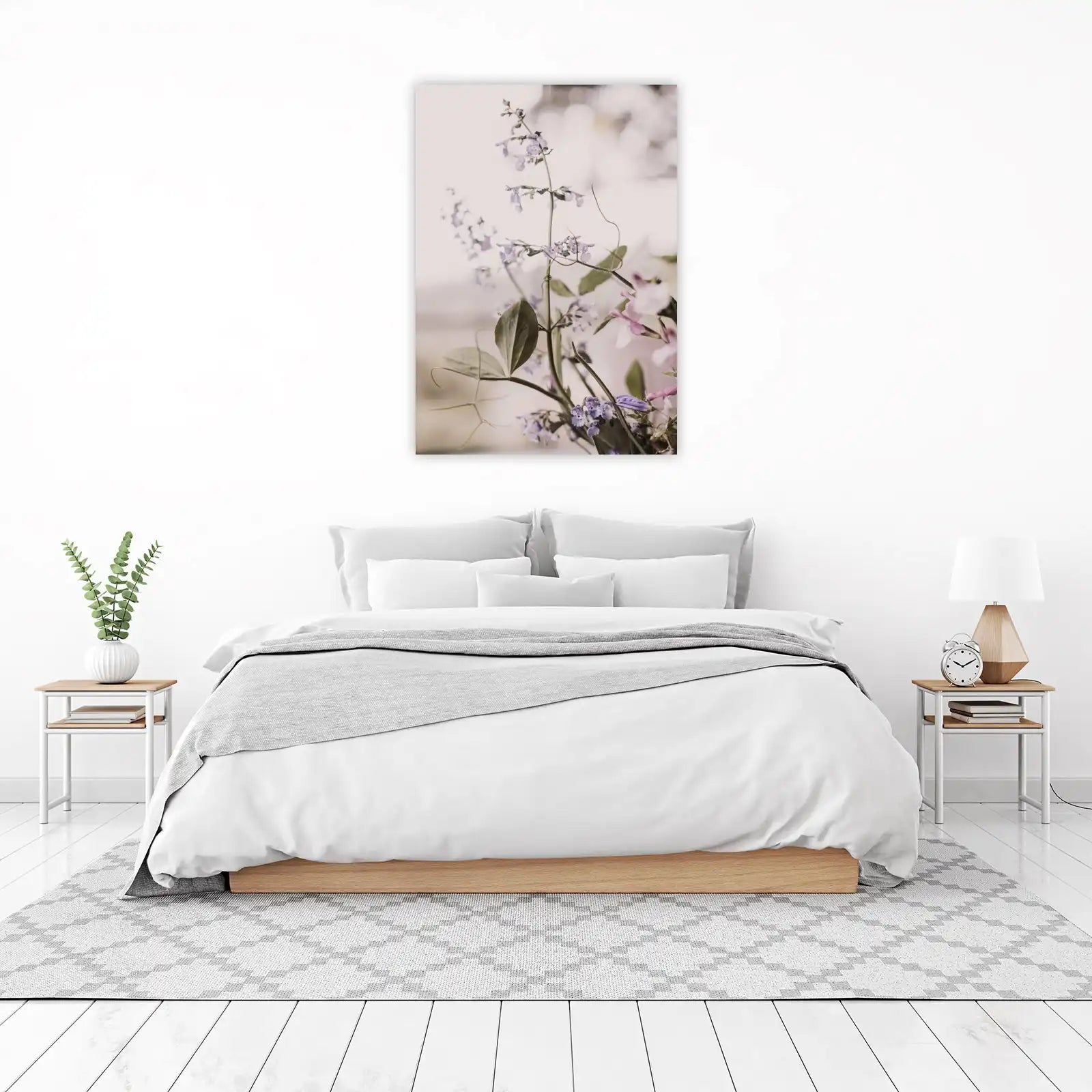 Delicate Lavender Floral Dream Wall Art