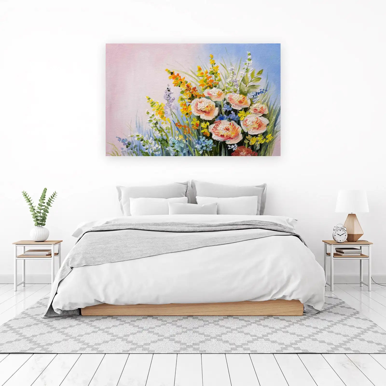 Vibrant Floral Impressionist Wall Art