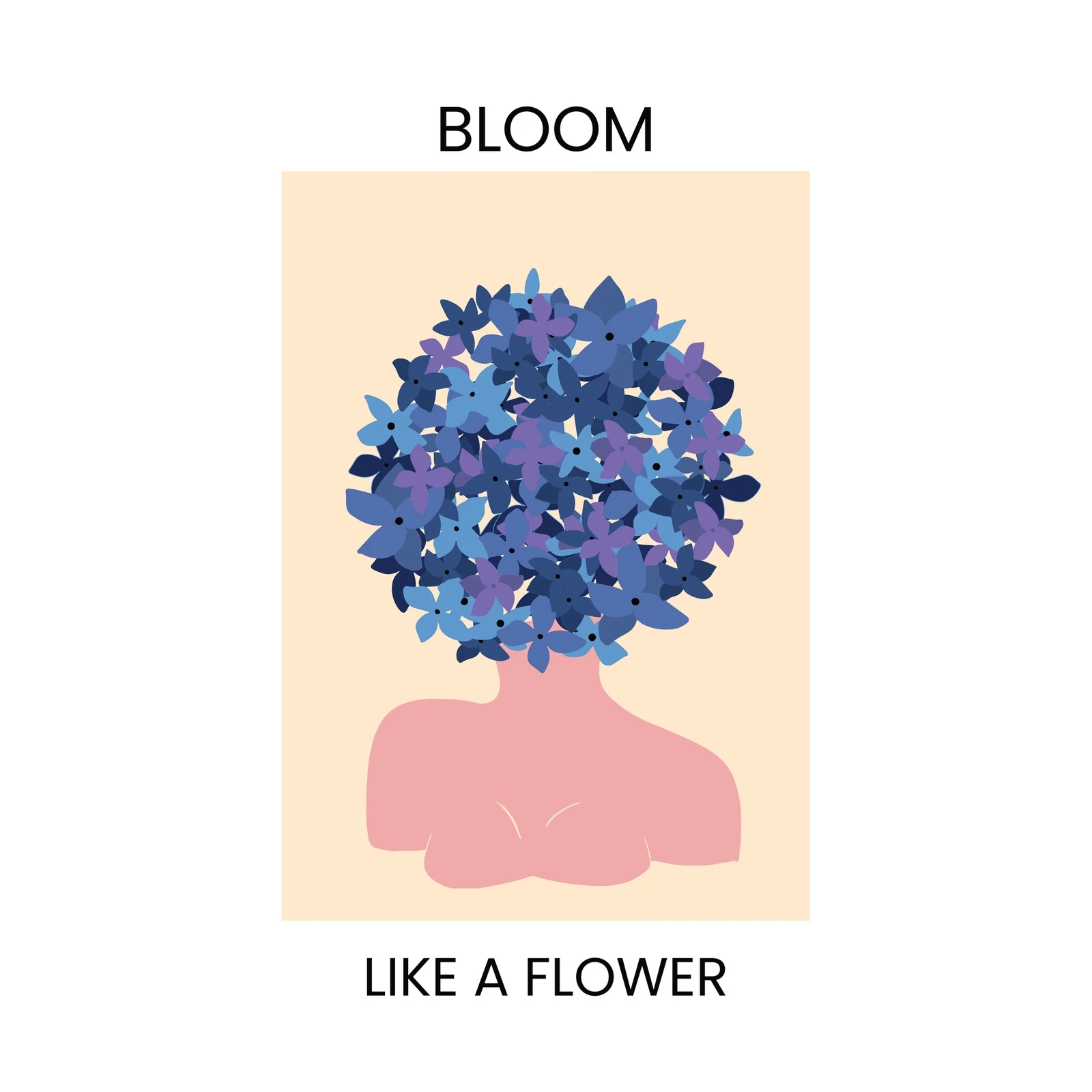 Blooming Floral Head Wall Art