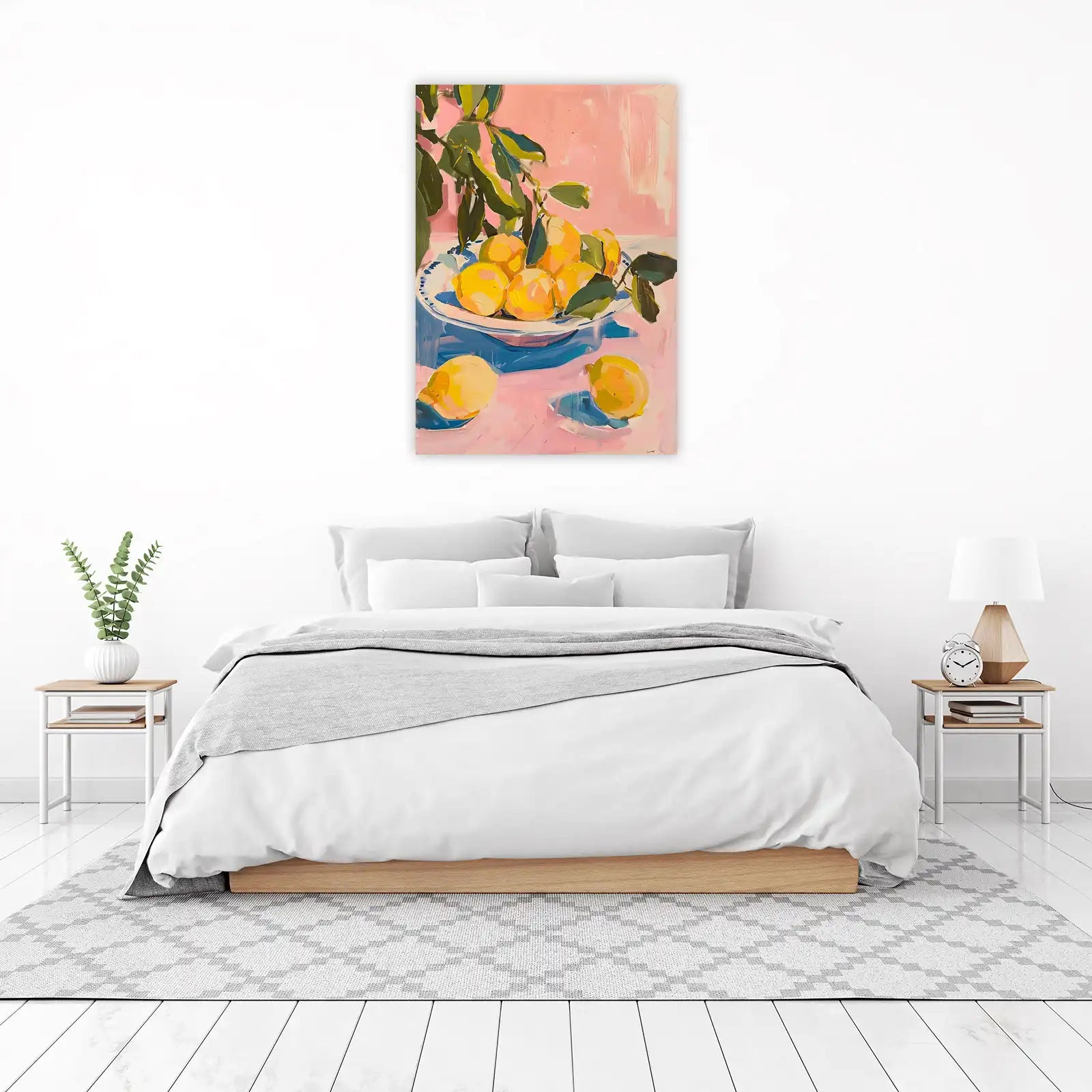 Vibrant Lemon Still Life Wall Art