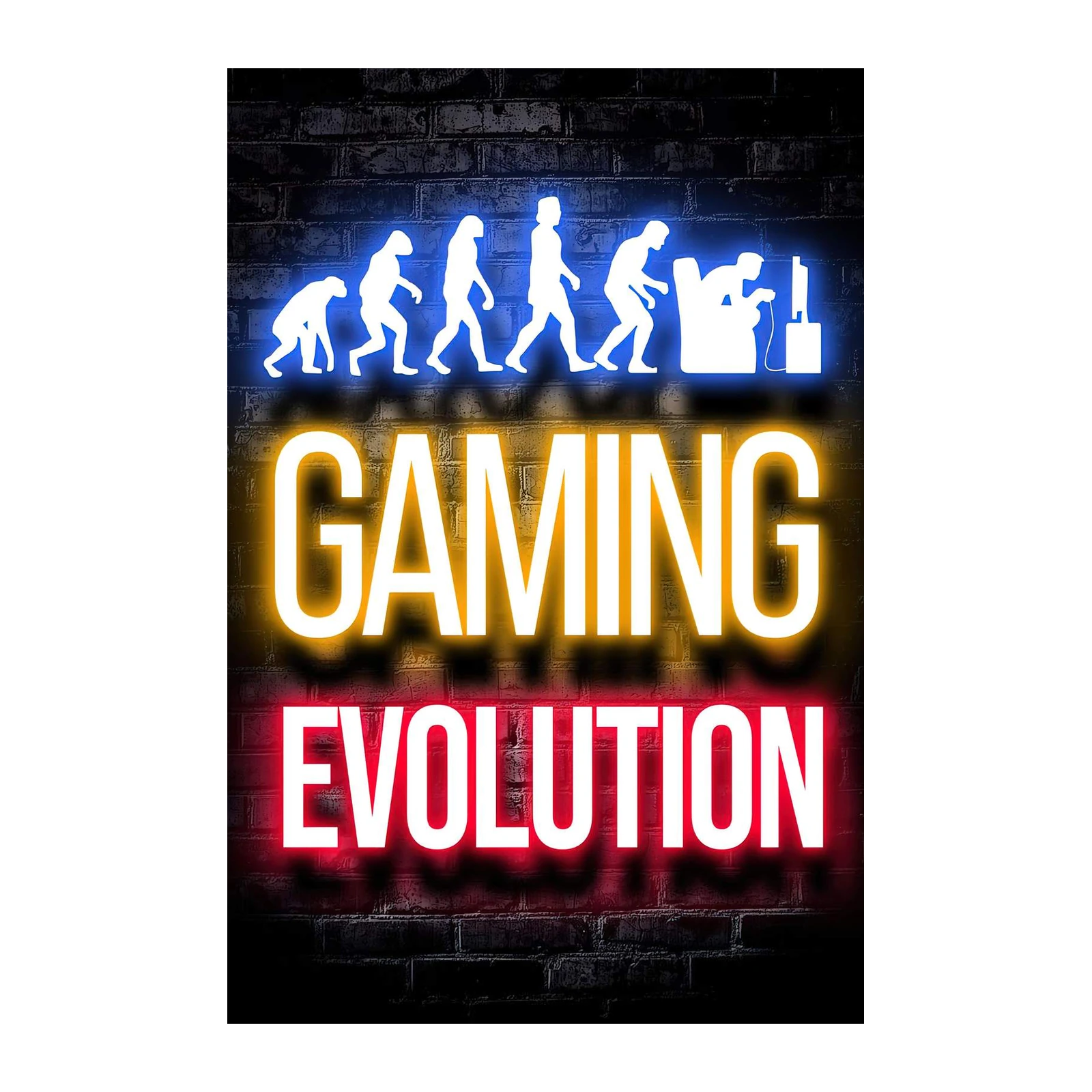 Gaming Evolution Neon Wall Art