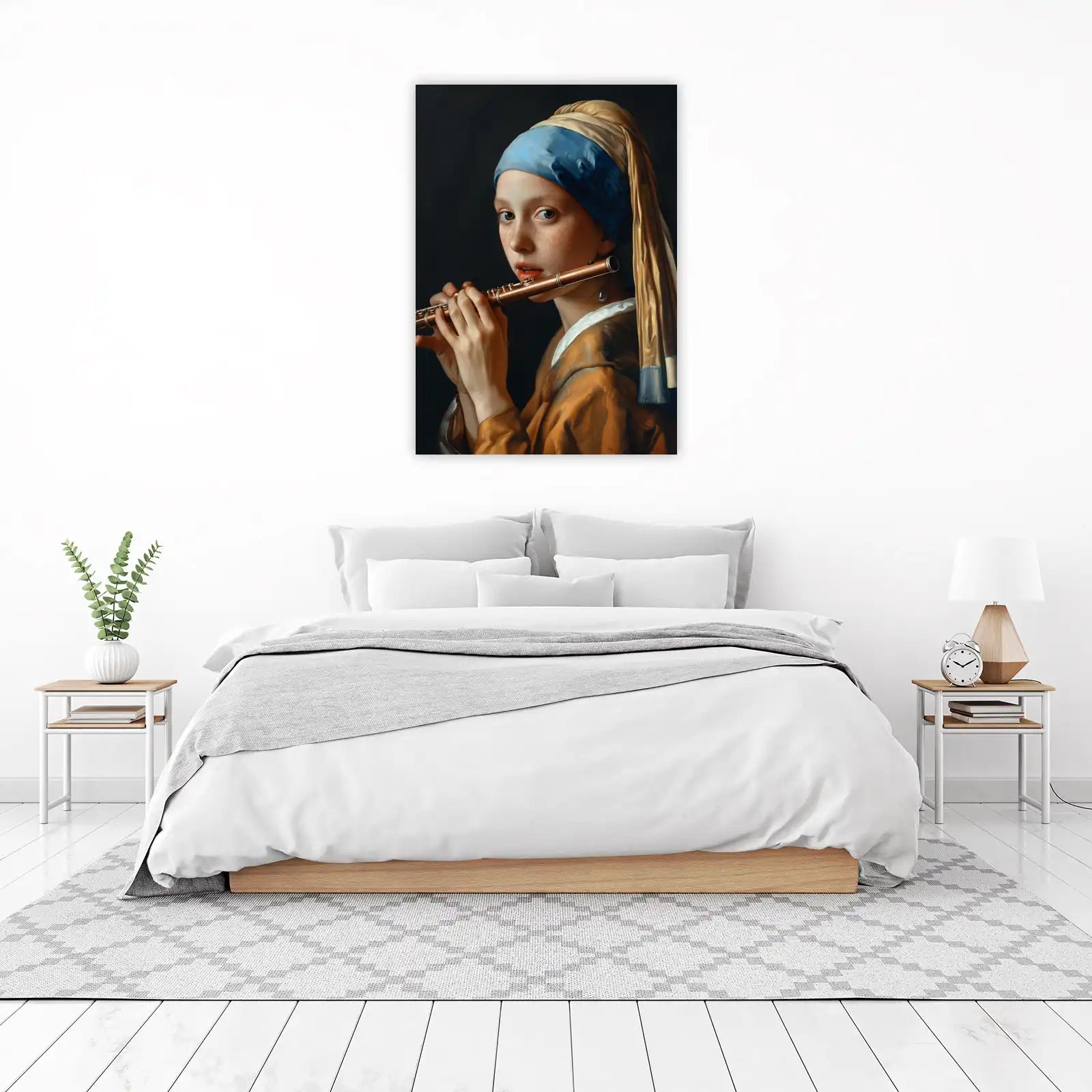 Girl with a Pearl Earring Flute Wall Art