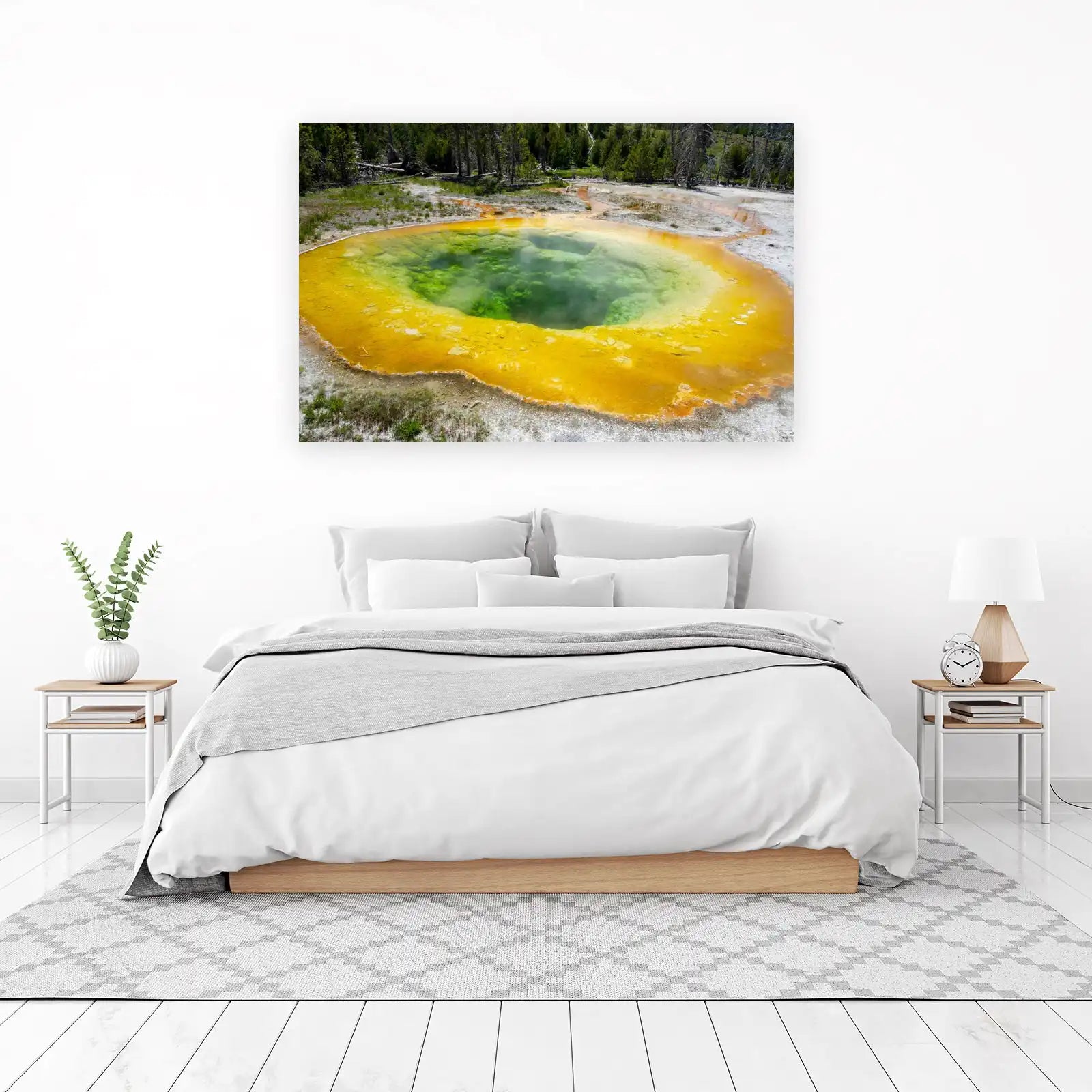 Vibrant Hot Spring Yellowstone Wall Art