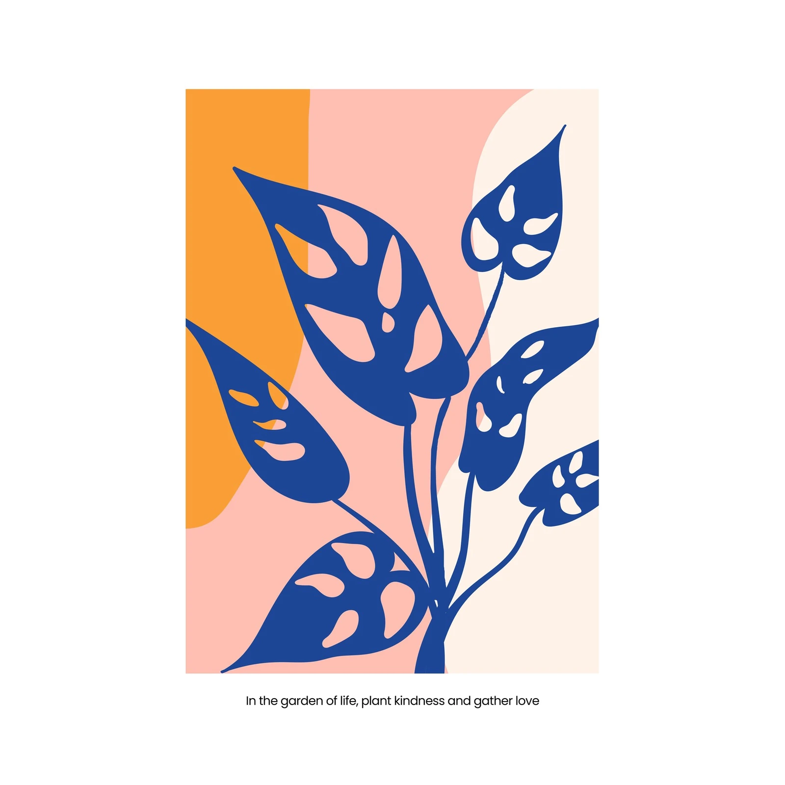 Monstera Art Print, Modern Botanical Wall Art