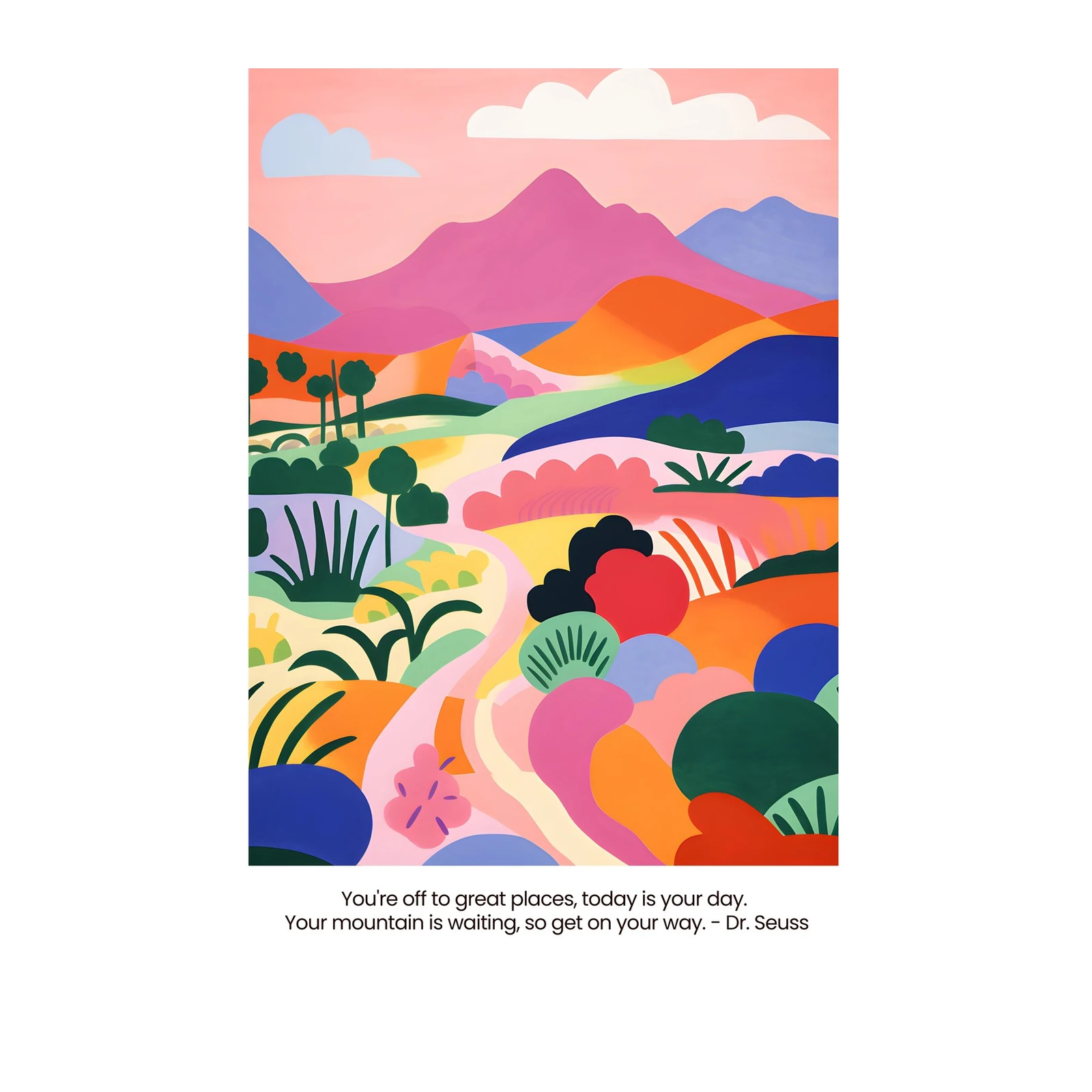 Vibrant Landscape Adventure Wall Art