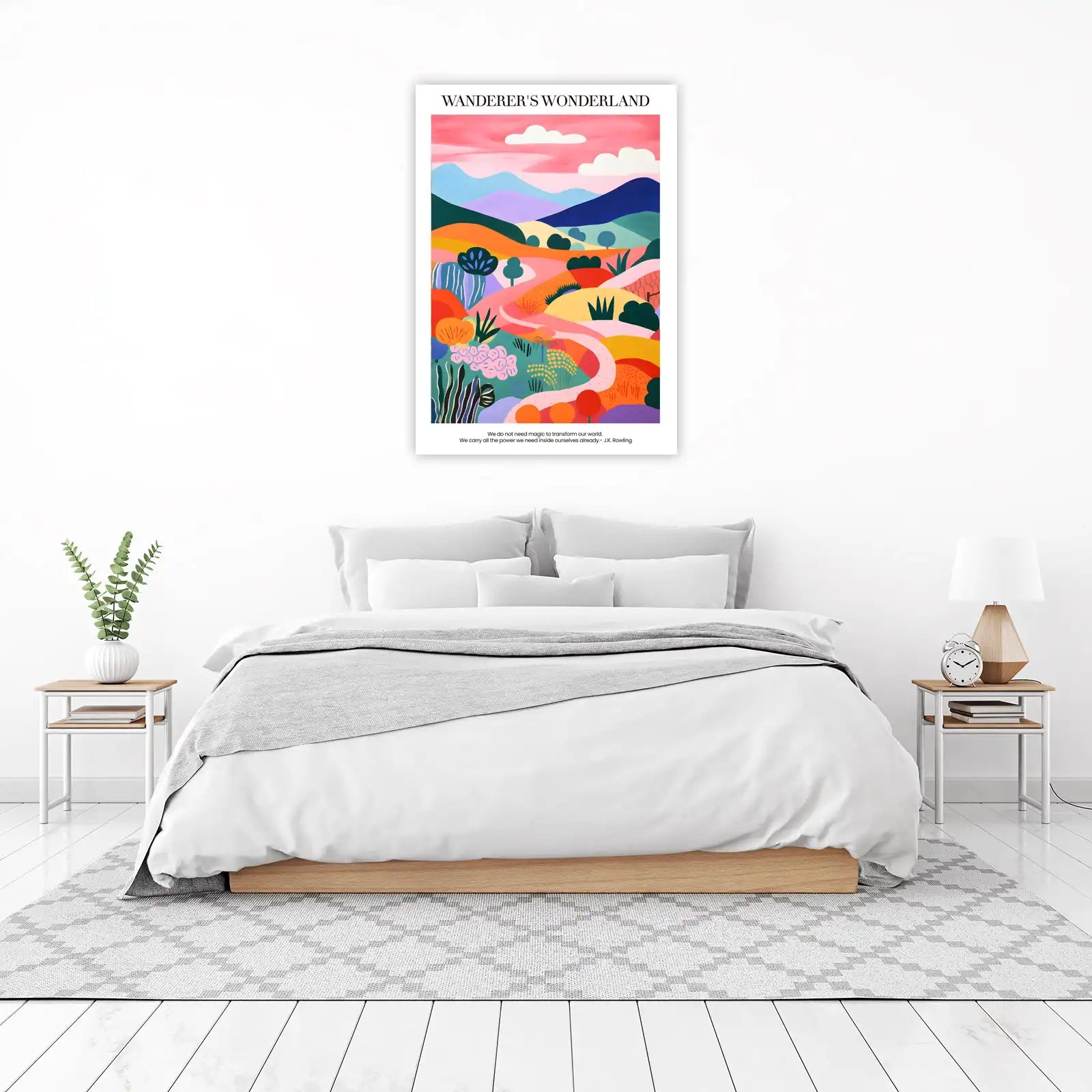 Vibrant Abstract Landscape Wall Art