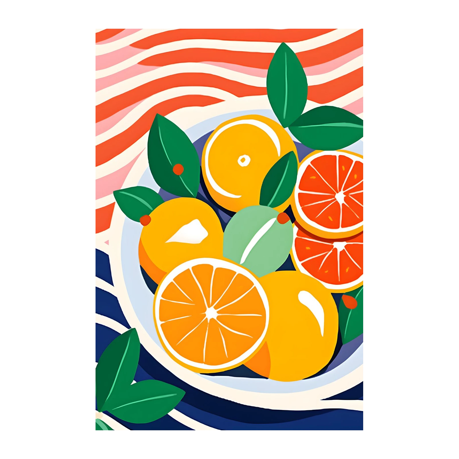 Vibrant Citrus Delight Wall Art