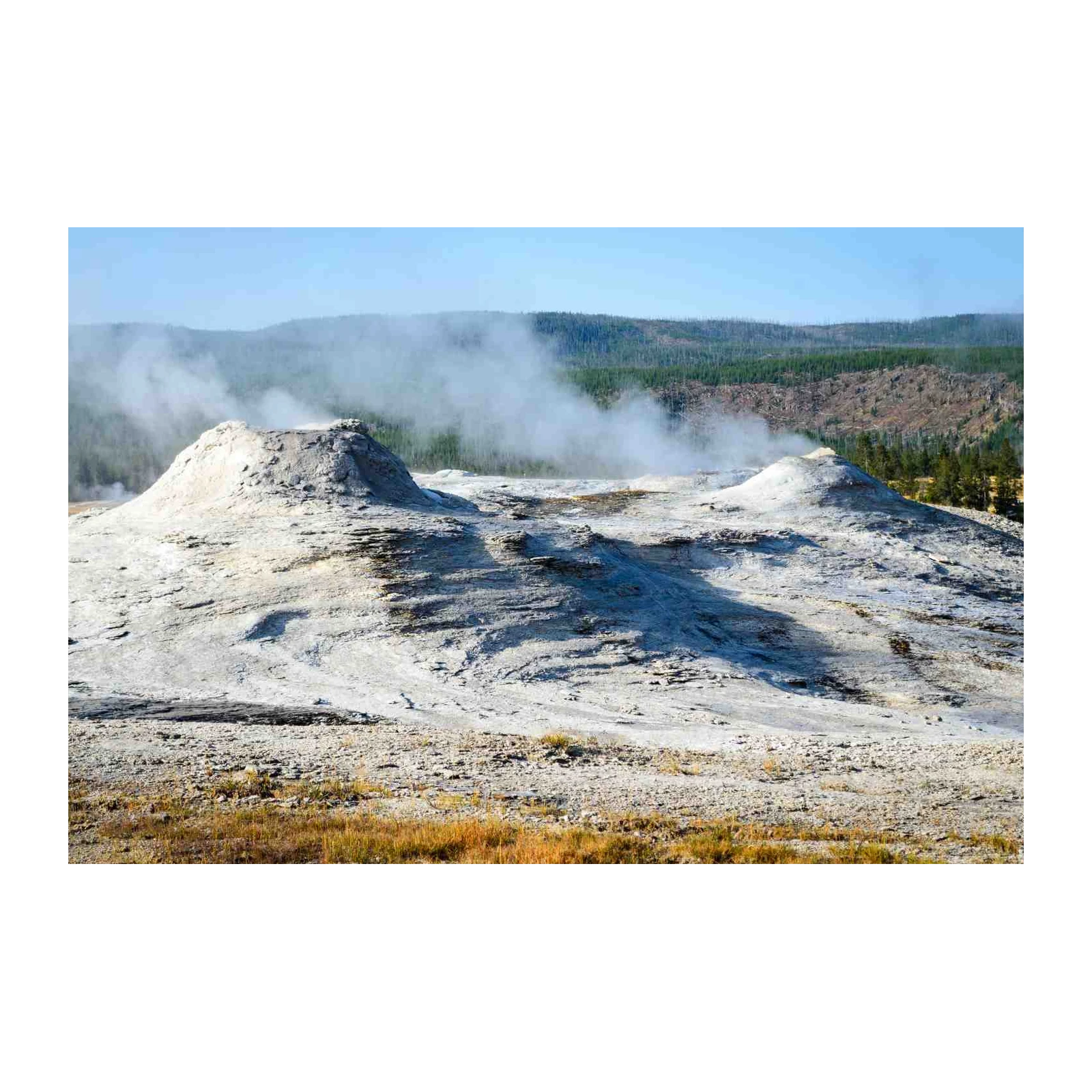 Yellowstone Geyser Landscape Wall Art