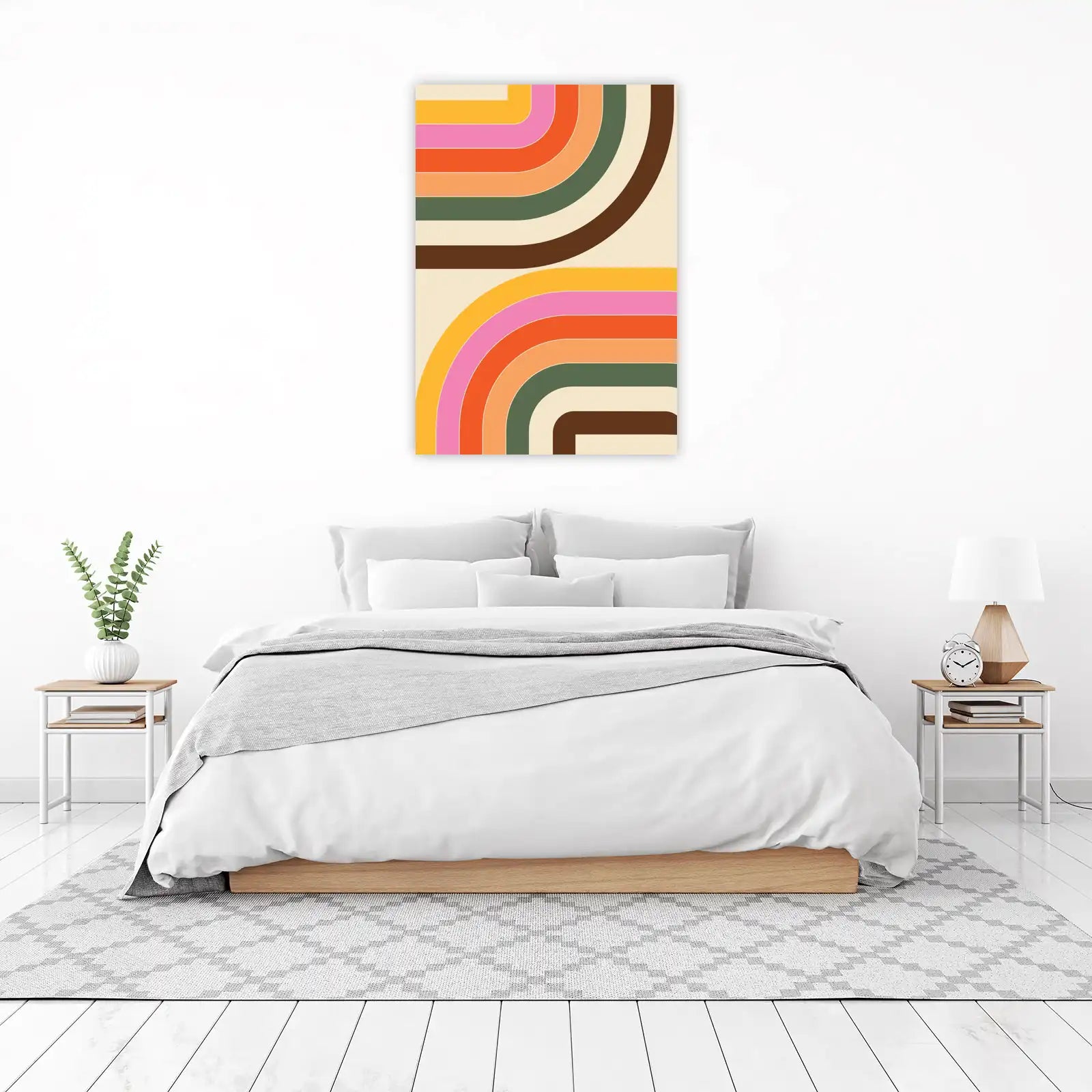 Retro Rainbow Arch Wall Art Wall Art