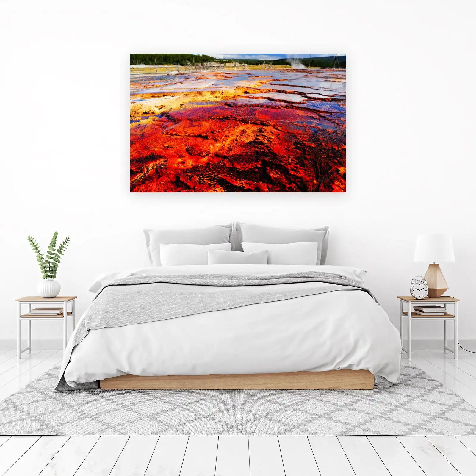 Vibrant Thermal Pool Landscape Wall Art