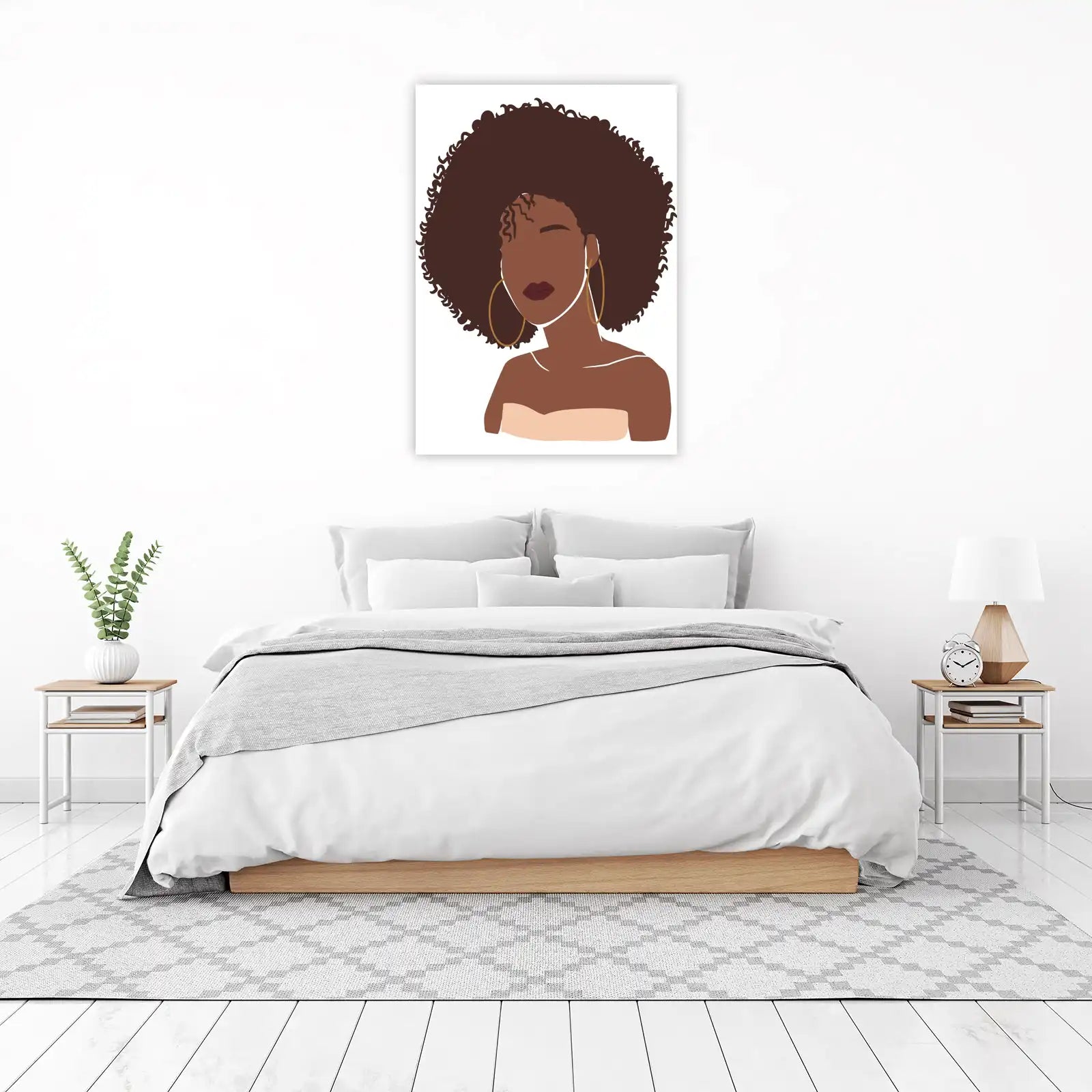 Empowering Afro Queen Wall Art