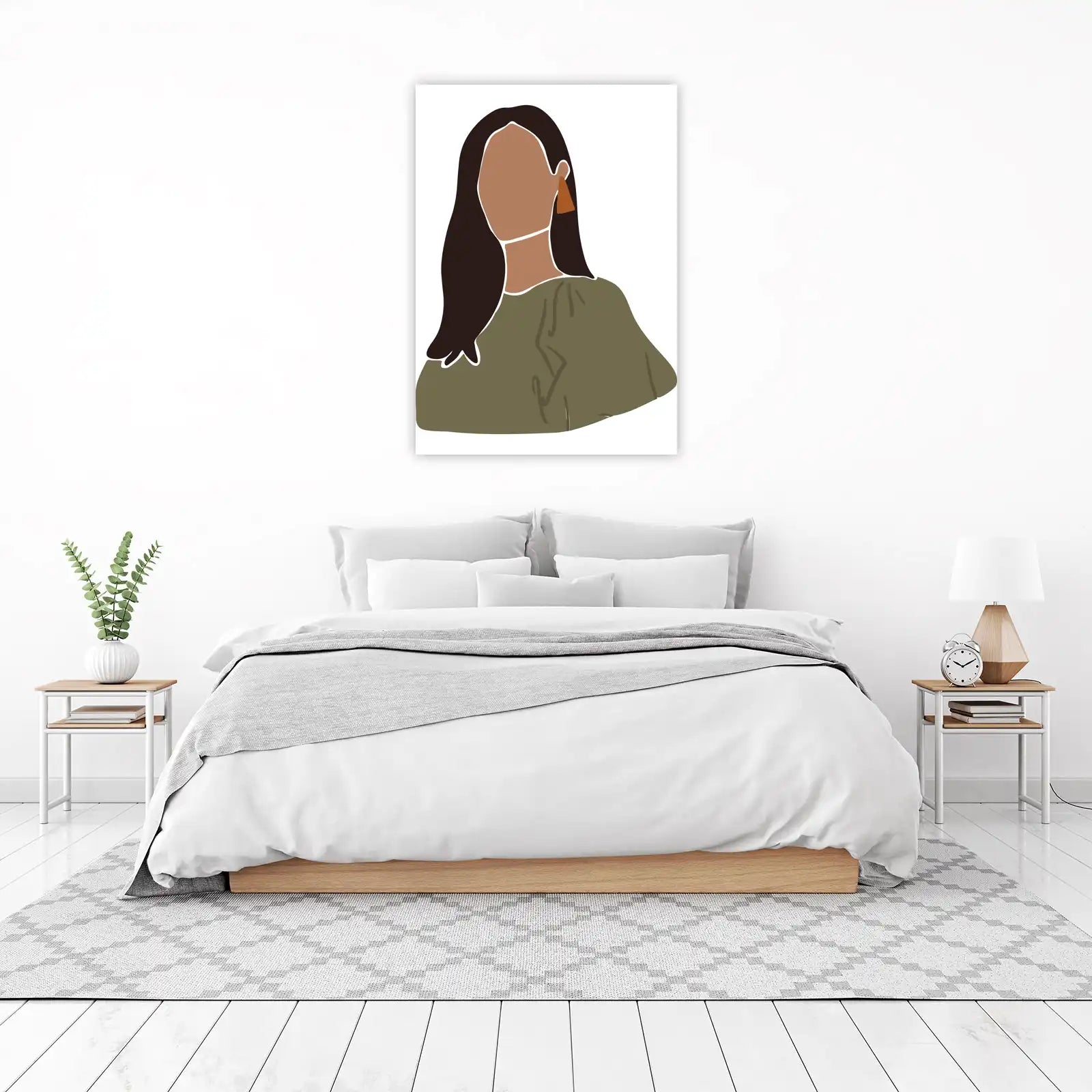 Abstract Portrait Minimalist Wall Art
