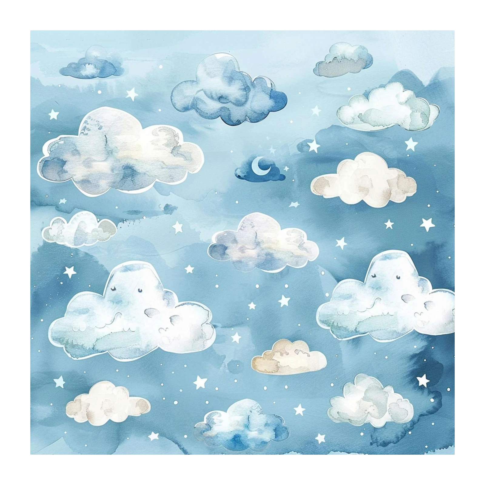 Dreamy Cloud Nursery Art Wall Art