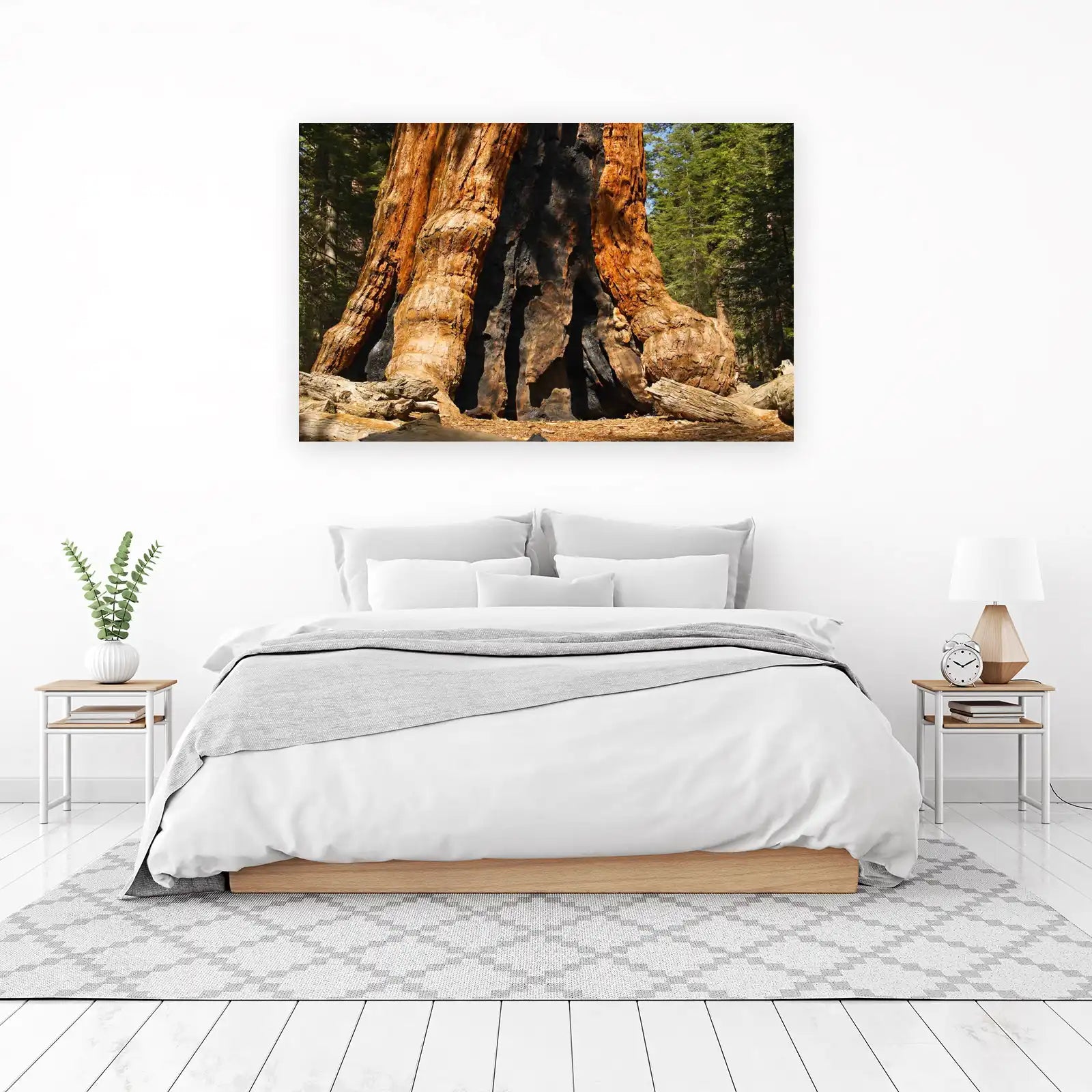 Majestic Redwood Trunk Wall Art - Nature's Resilience