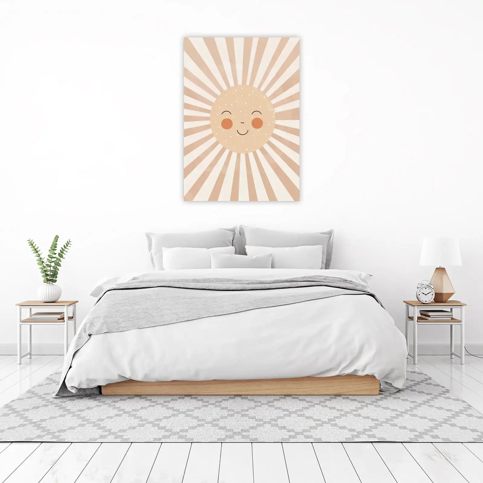 Boho Sunshine Smiley Face Wall Art