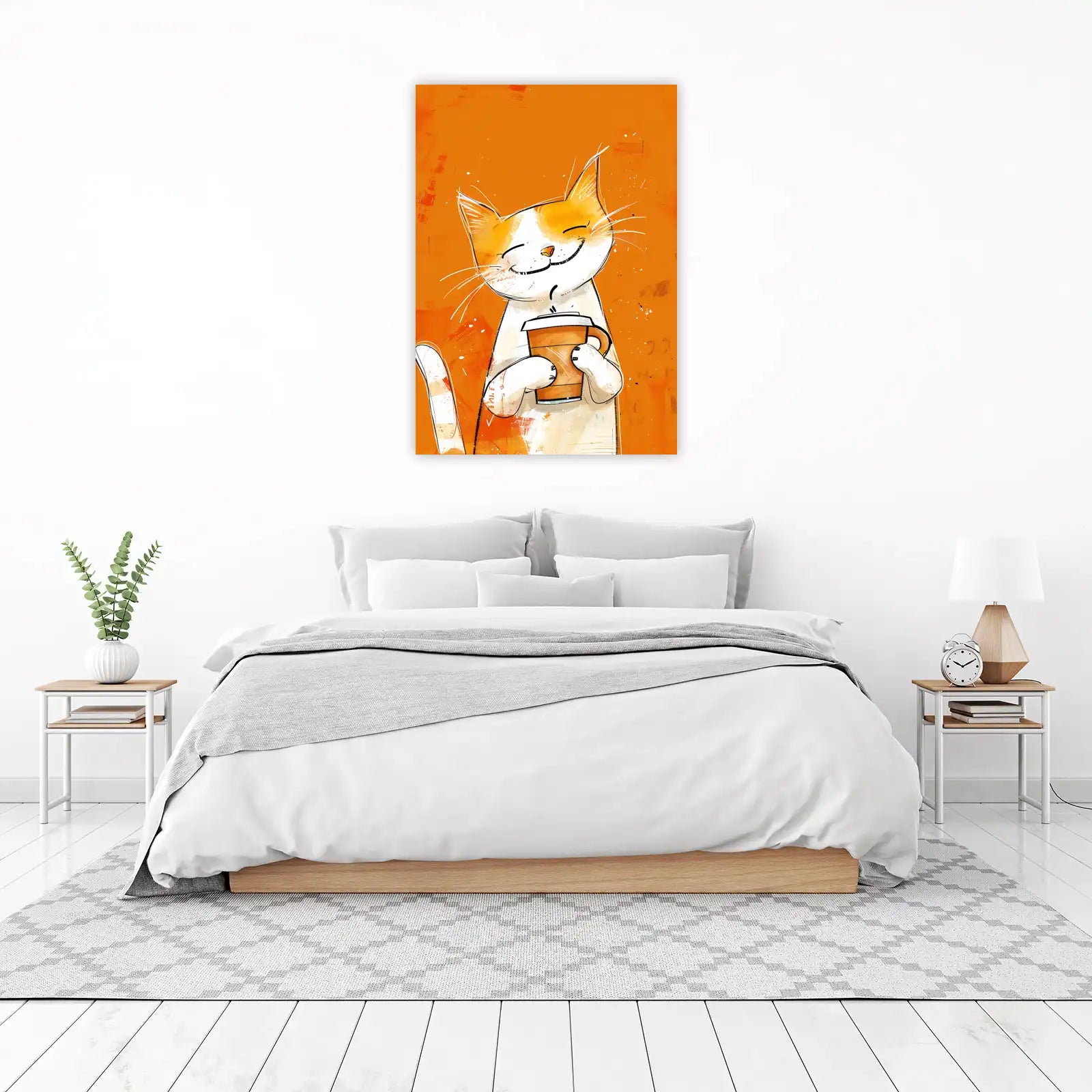 Happy Cat Coffee Break Wall Art