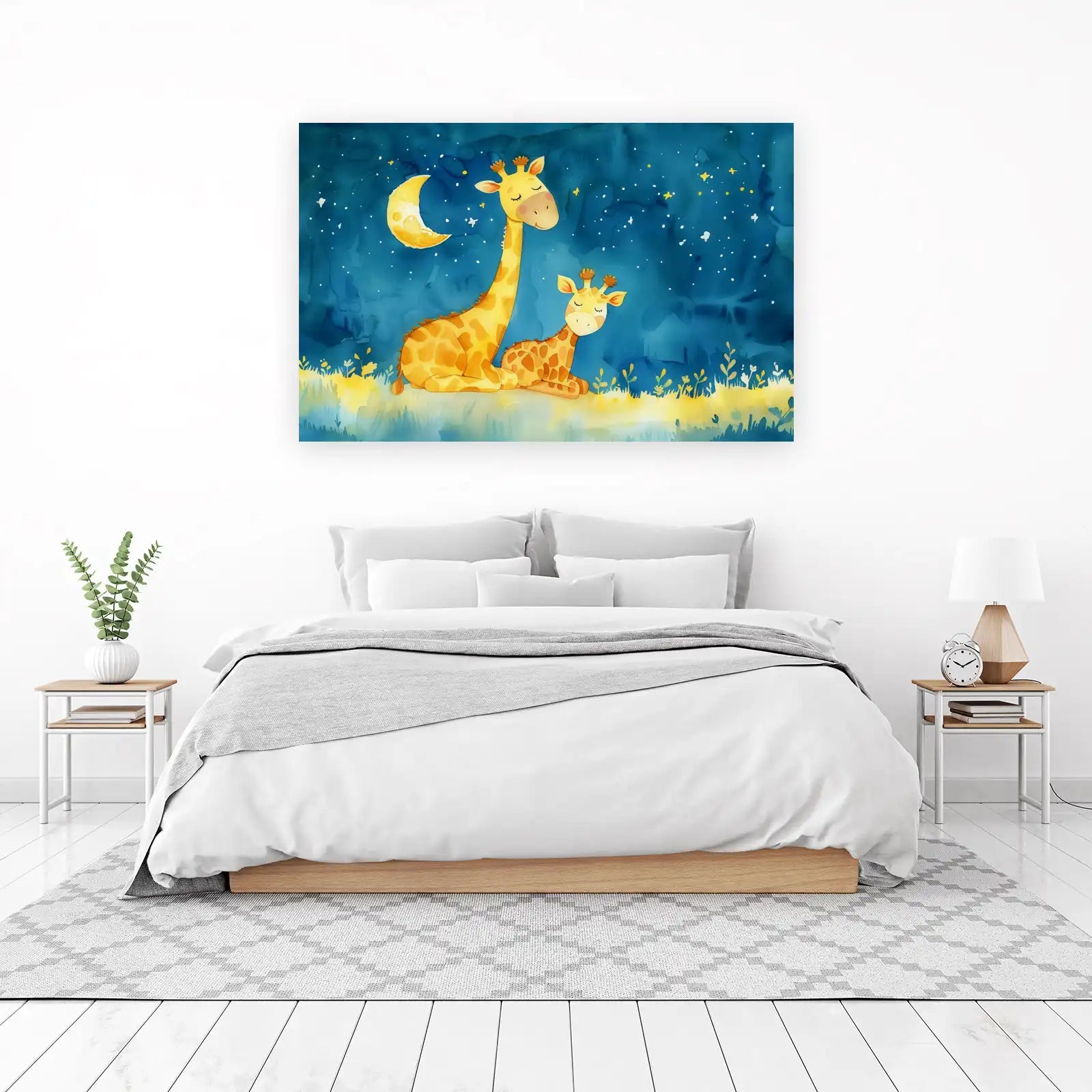 Sweet Dreams Giraffe Family Wall Art