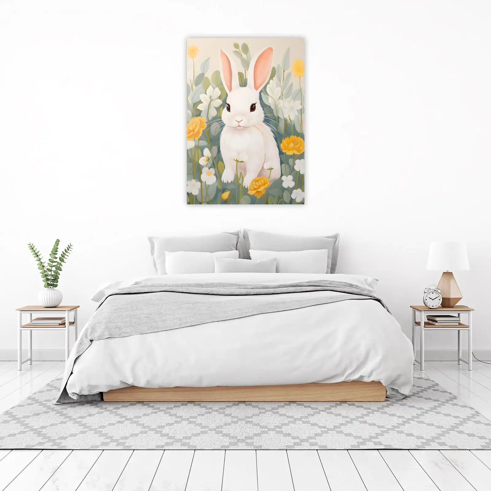 Adorable Bunny in Bloom Wall Art