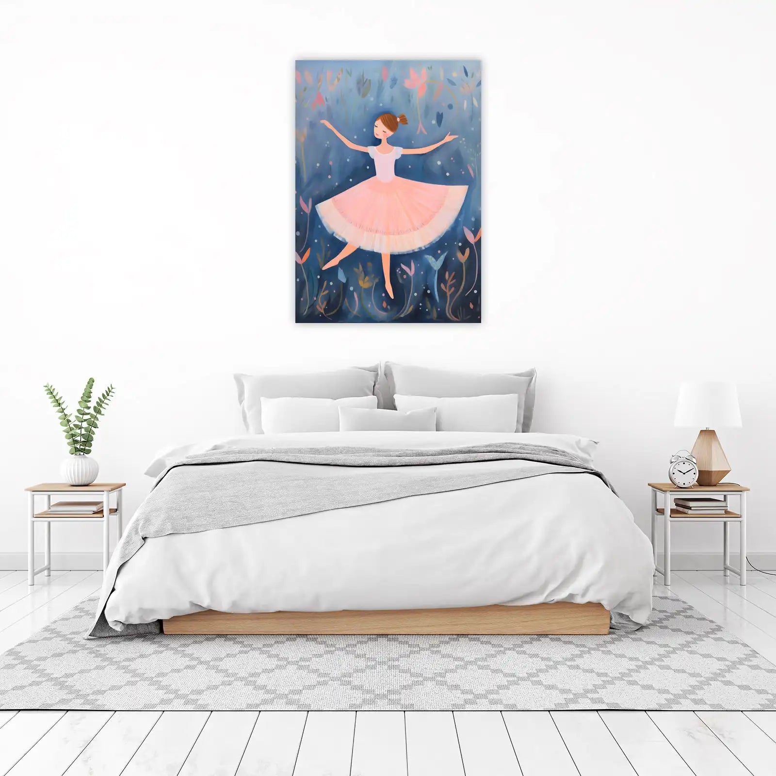 Enchanting Ballerina Garden Wall Art