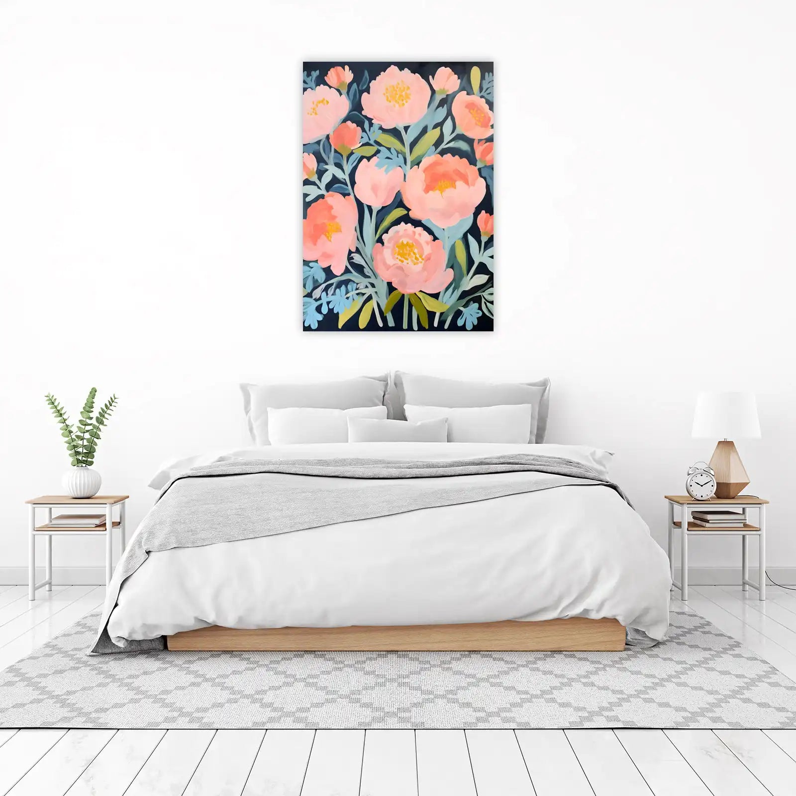 Blush Peony Garden Floral Wall Art